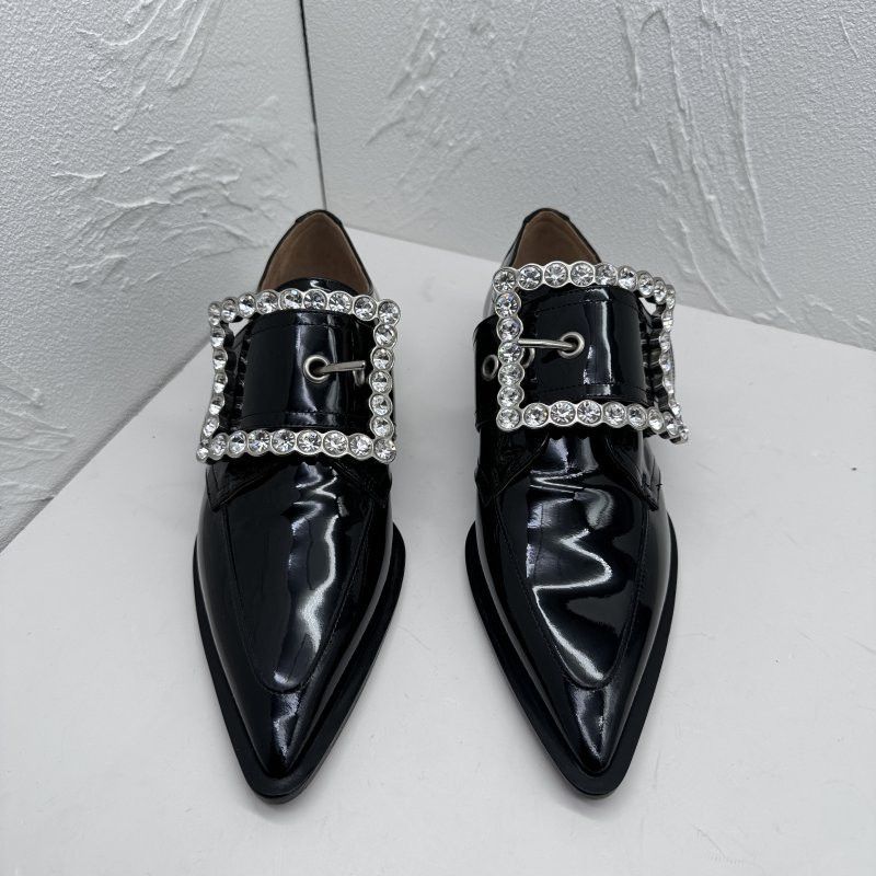 Maison Margiela Maison Margiela Crystal Buckle Patent Flats 36 Size US 6 / IT 36 - 2 Thumbnail