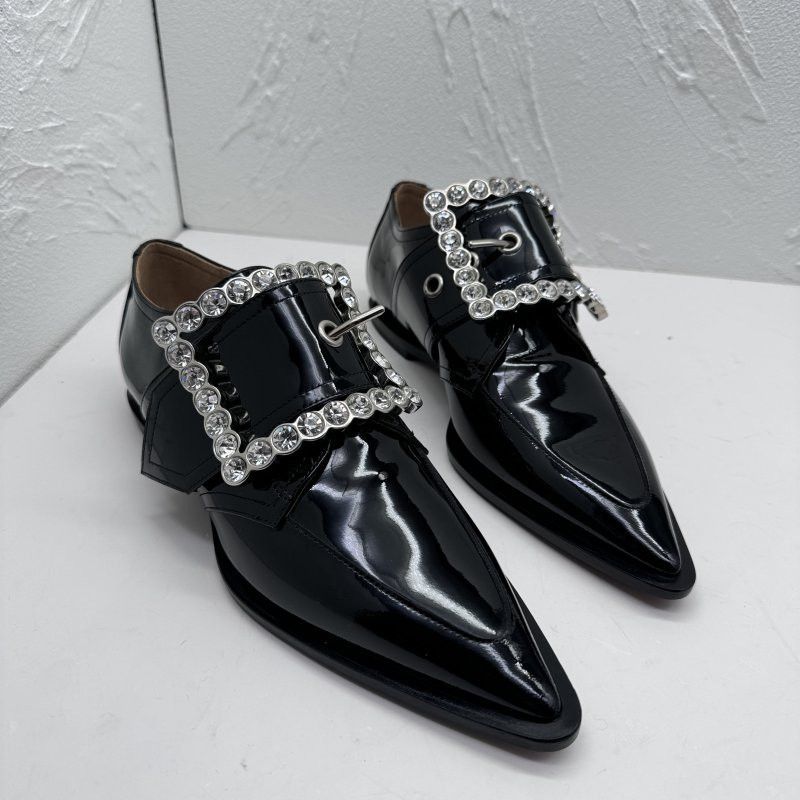 Maison Margiela Maison Margiela Crystal Buckle Patent Flats 36 Size US 6 / IT 36 - 9 Thumbnail