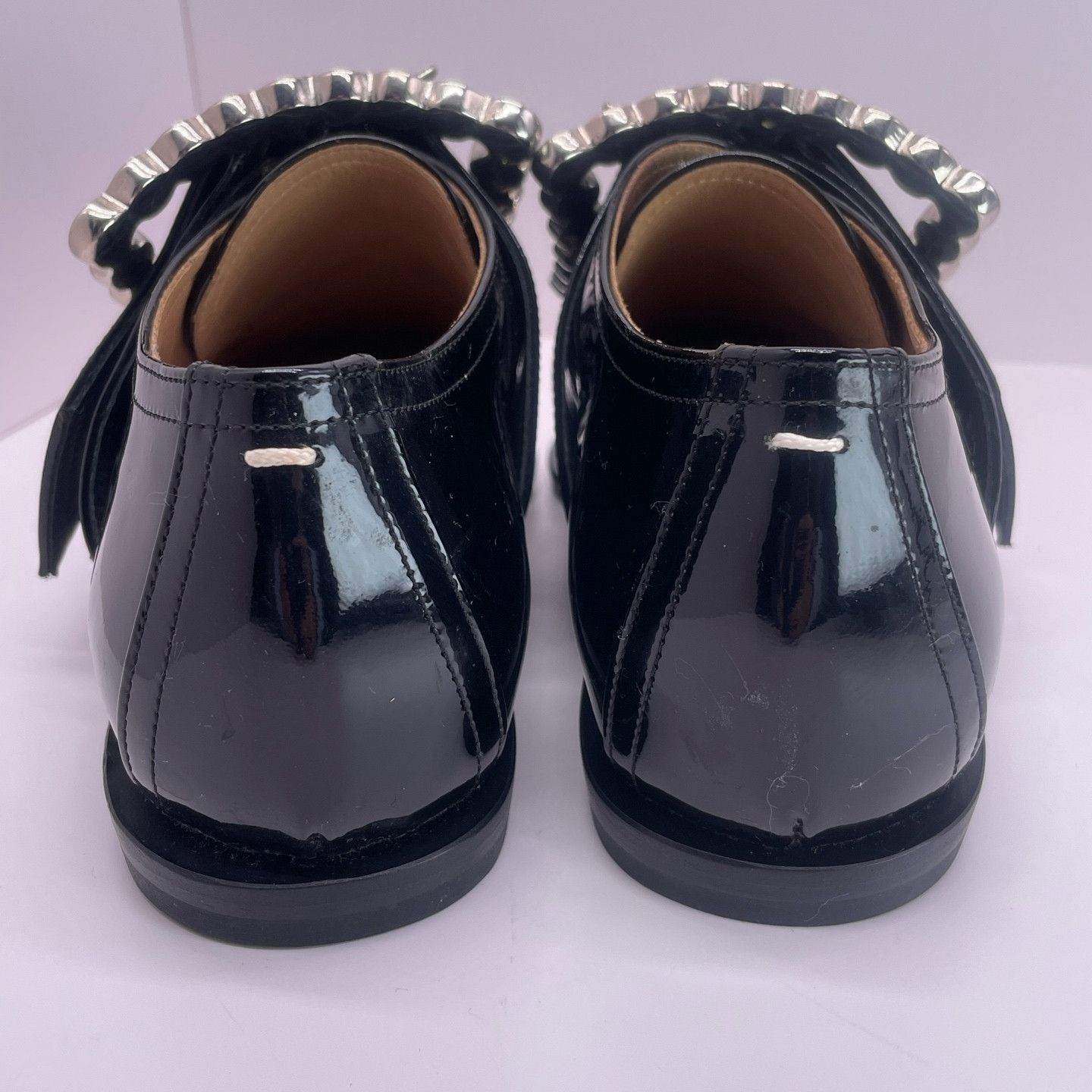 Maison Margiela Maison Margiela Crystal Buckle Patent Loafers Size 36 Size US 6 / IT 36 - 3 Thumbnail