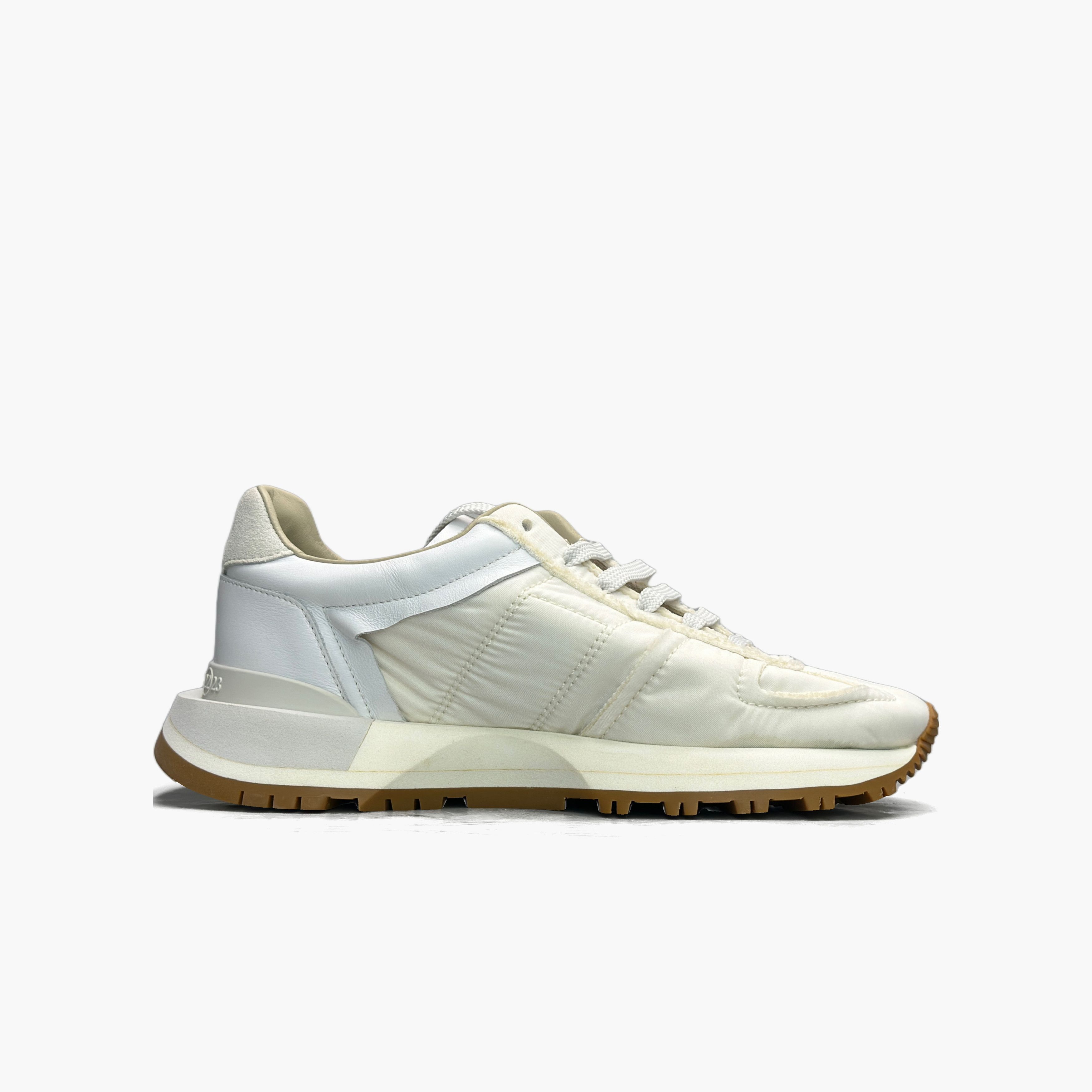 Maison Margiela Maison Margiela White Leather Runner Sneakers Size 38 Size US 8 / IT 38 - 2 Thumbnail