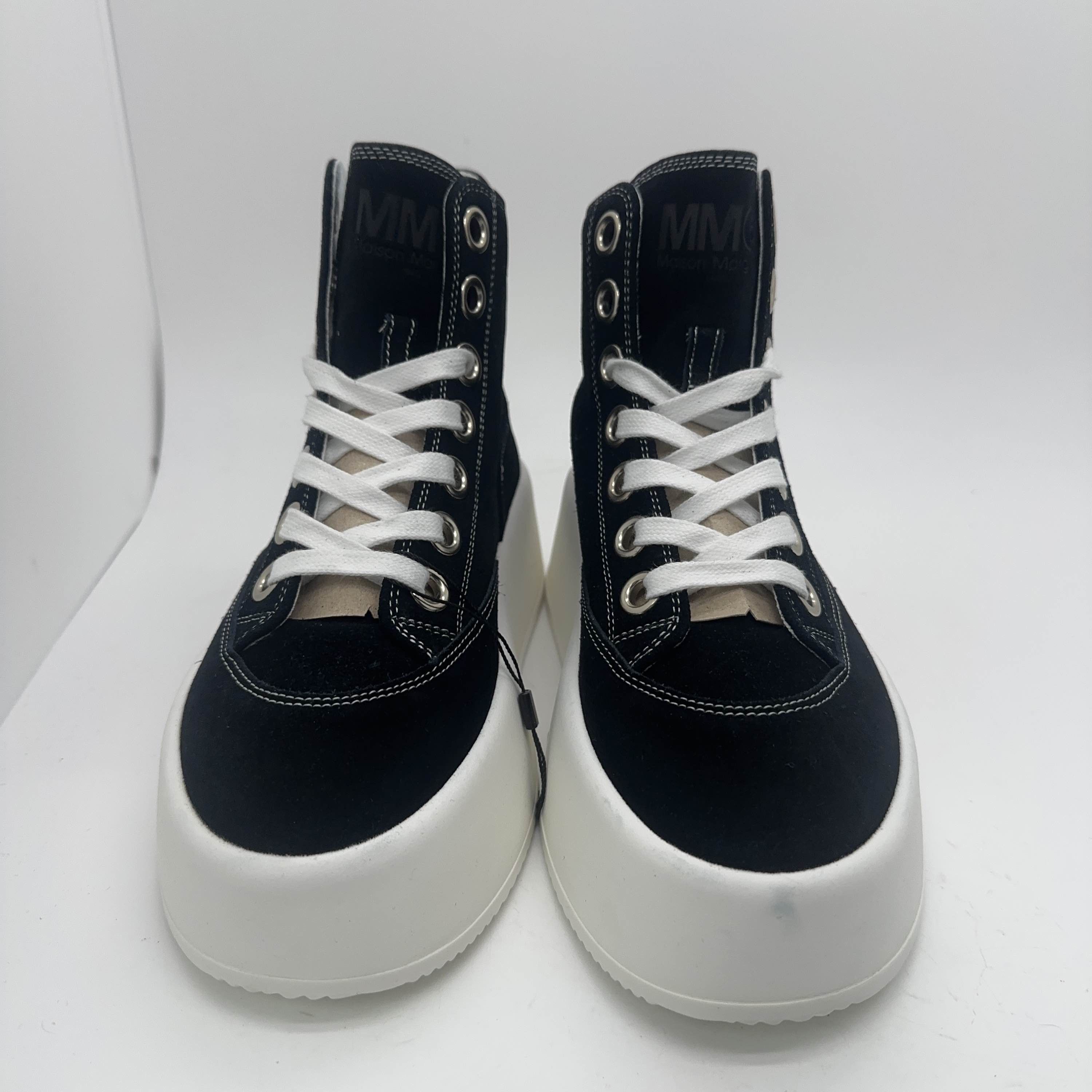 MM6 MM6 Maison Margiela Logo High Top Sneakers Size 37.5 Size US 7.5 / IT 37.5 - 2 Thumbnail