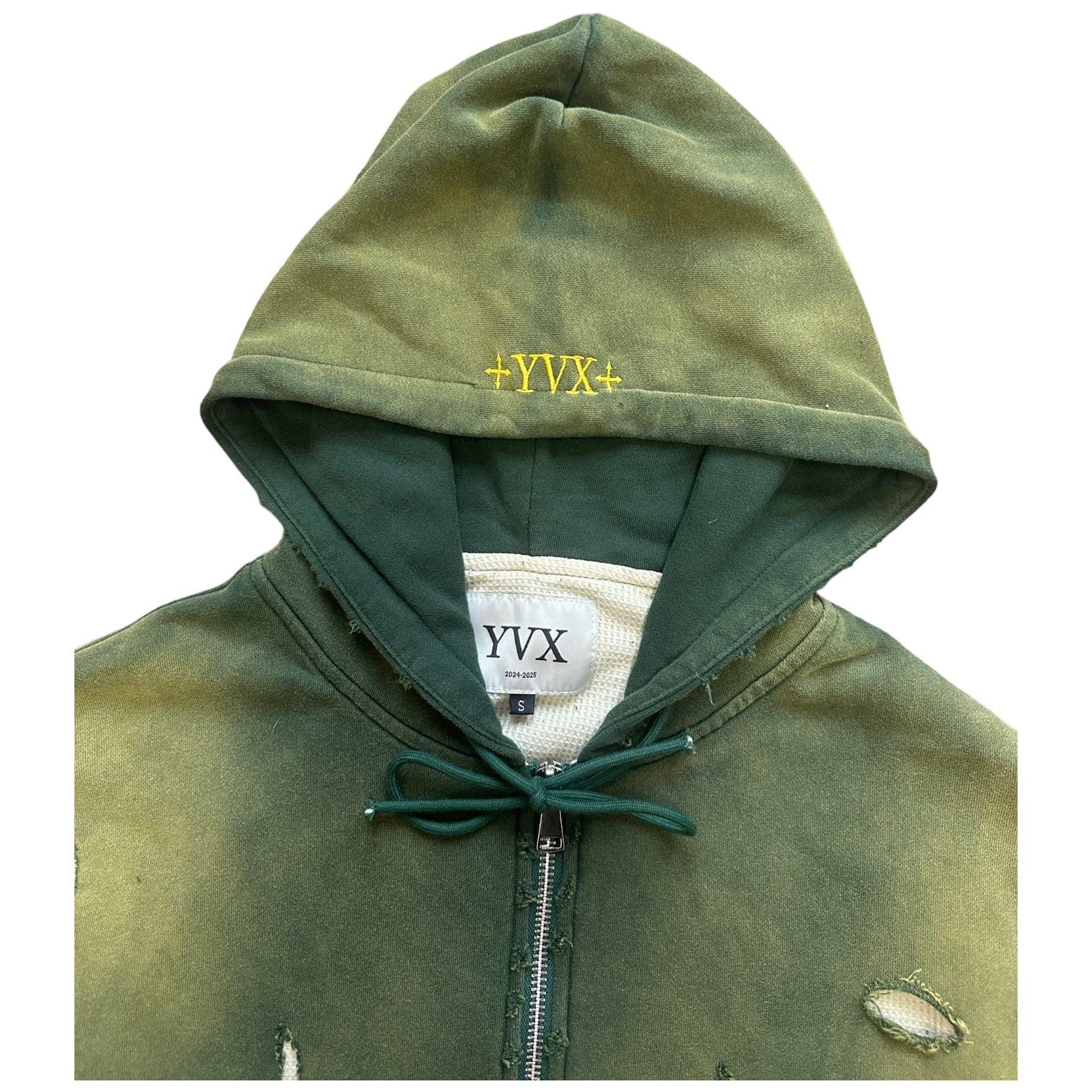 YVX YVX Double Layer Thermal Lined Hooded Sweatshirt Sunfaded Gr Size US S / EU 44-46 / 1 - 3 Thumbnail