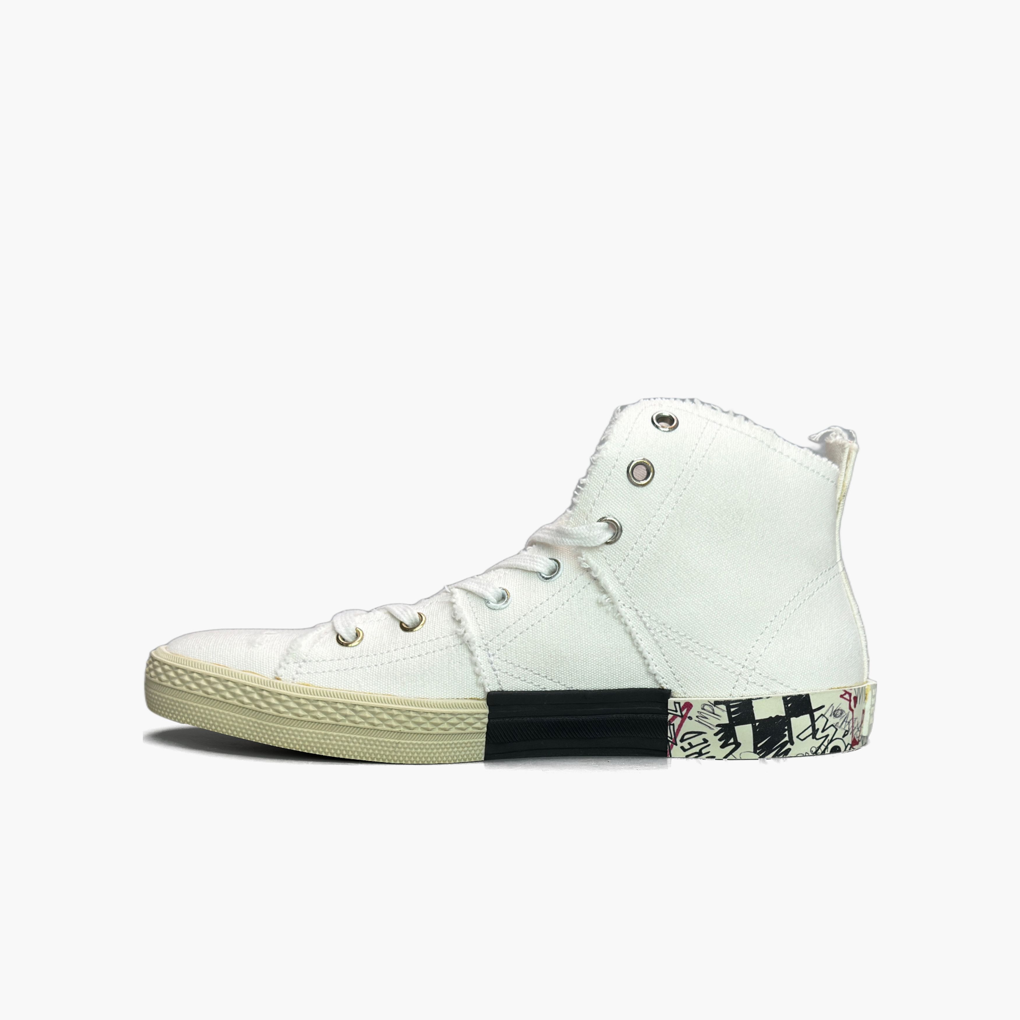 Maison Margiela Maison Margiela Graffiti Canvas High-Top Sneakers Size 38 Size US 8 / IT 38 - 3 Thumbnail