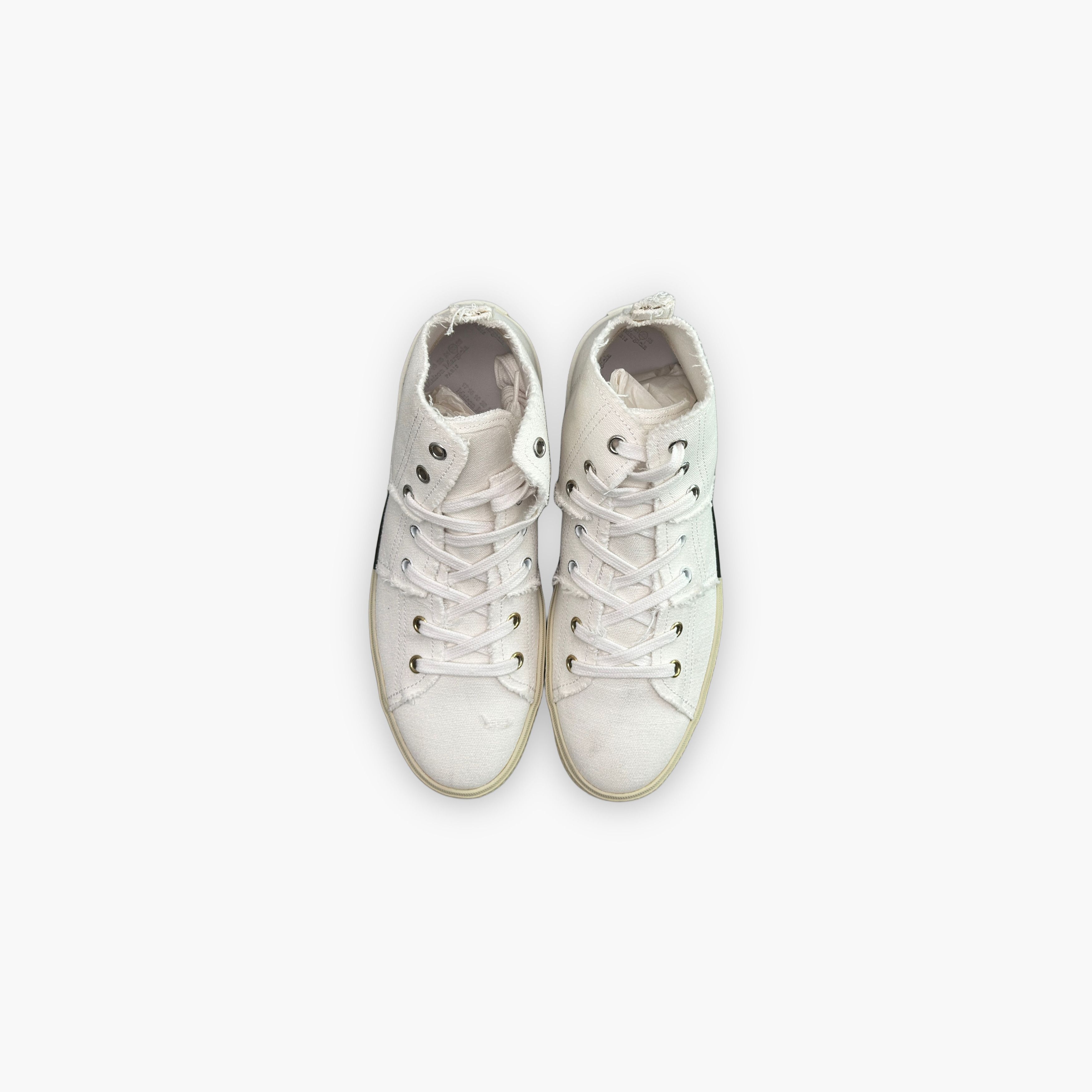 Maison Margiela Maison Margiela Graffiti Canvas High-Top Sneakers Size 38 Size US 8 / IT 38 - 9 Thumbnail