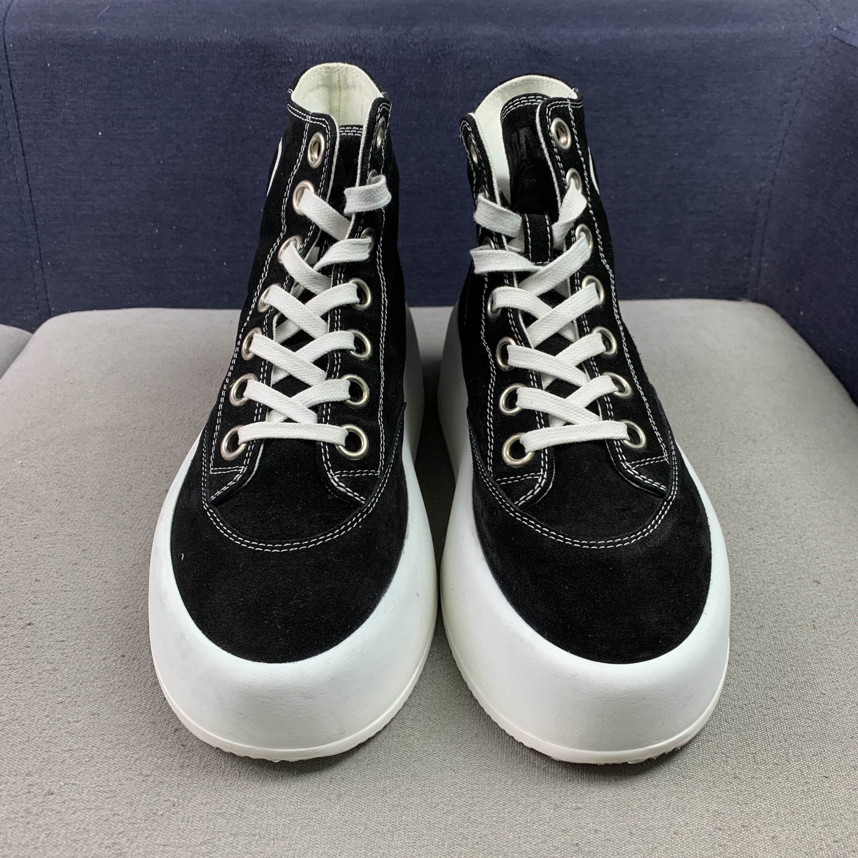 MM6 MM6 Maison Margiela Suede Platform Hi-Top Sneakers Size 37 Size US 7 / IT 37 - 2 Thumbnail