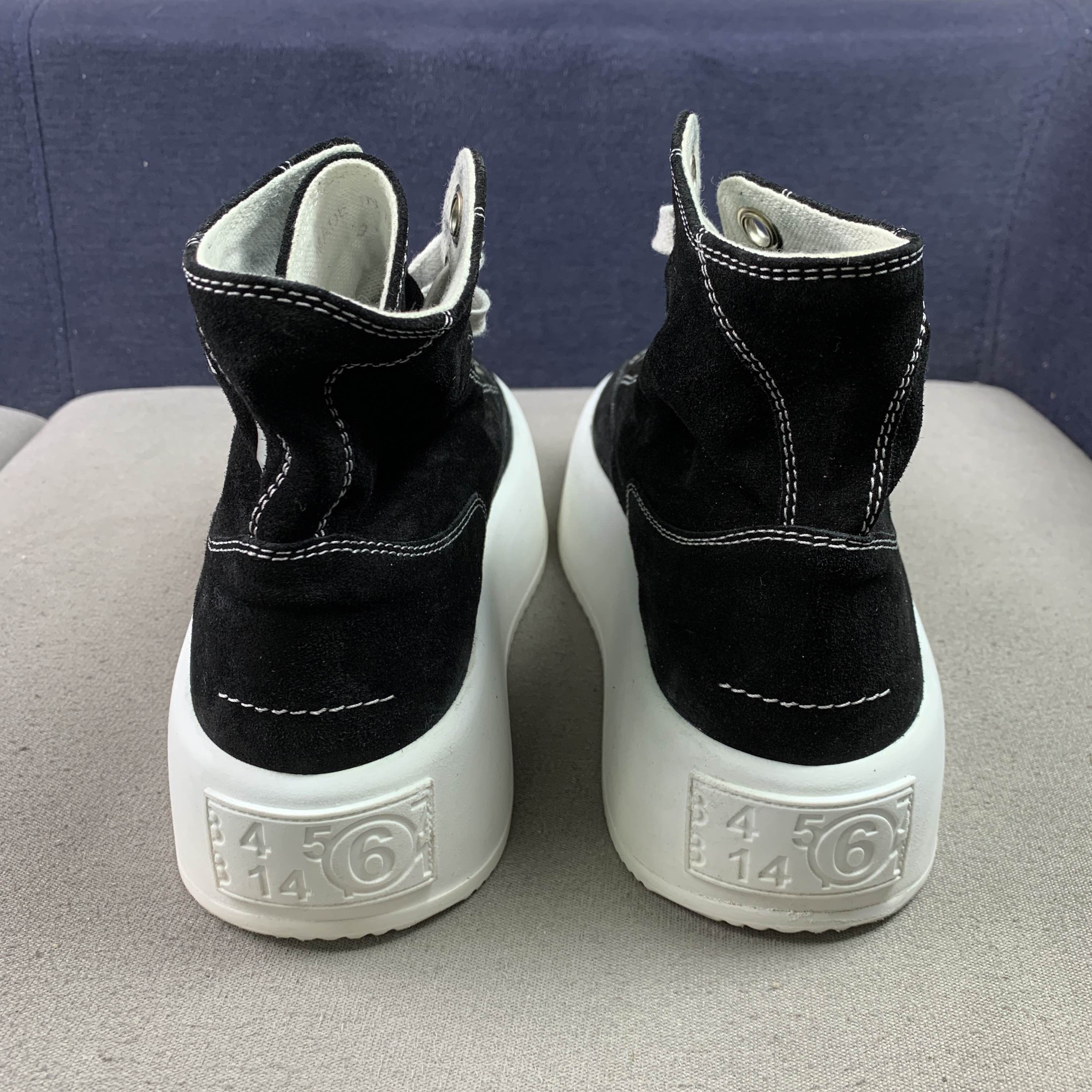 MM6 MM6 Maison Margiela Suede Platform Hi-Top Sneakers Size 37 Size US 7 / IT 37 - 3 Thumbnail