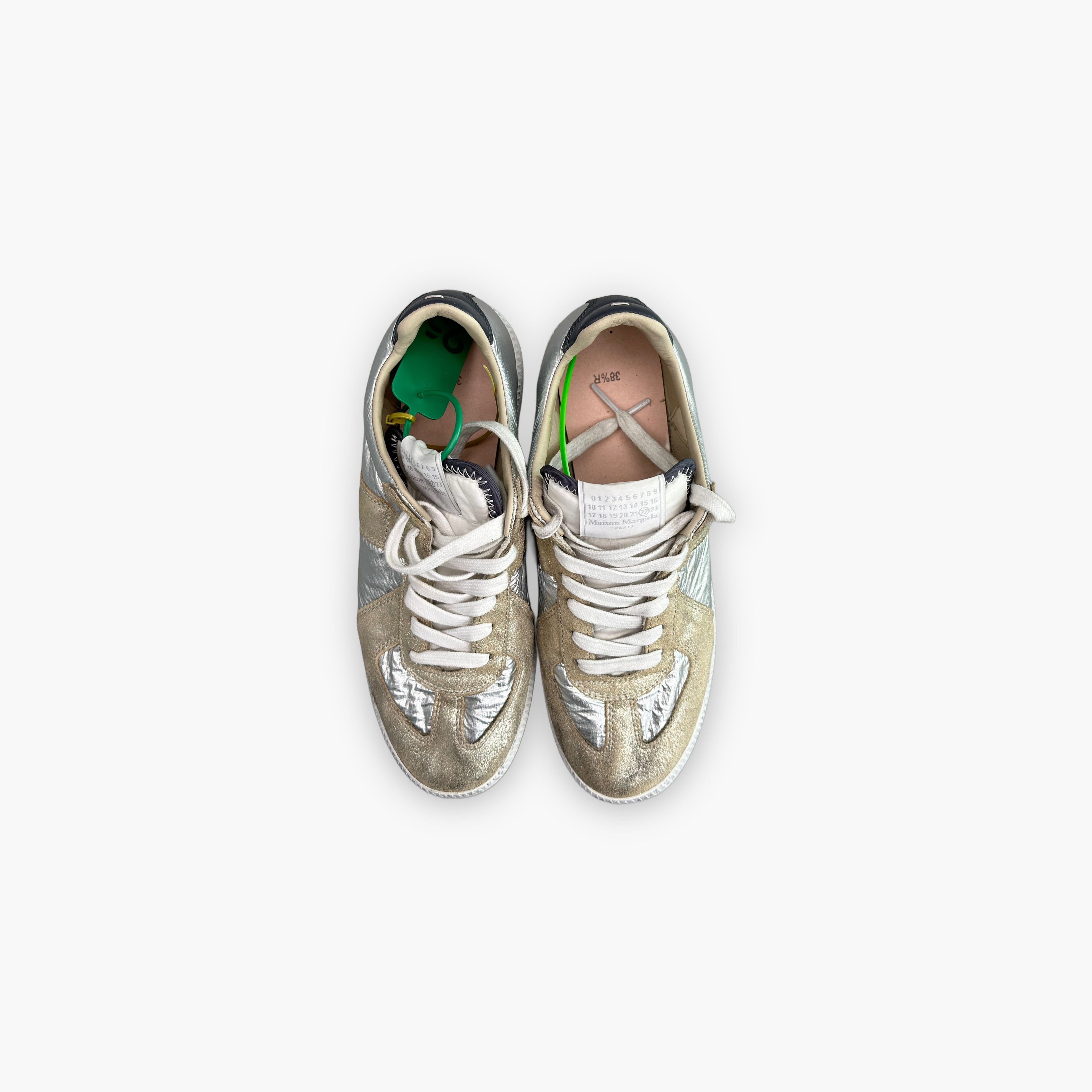 Maison Margiela Maison Margiela Metallic Replica Low-Top Sneakers Size 38.5 Size US 8.5 / IT 38.5 - 9 Thumbnail