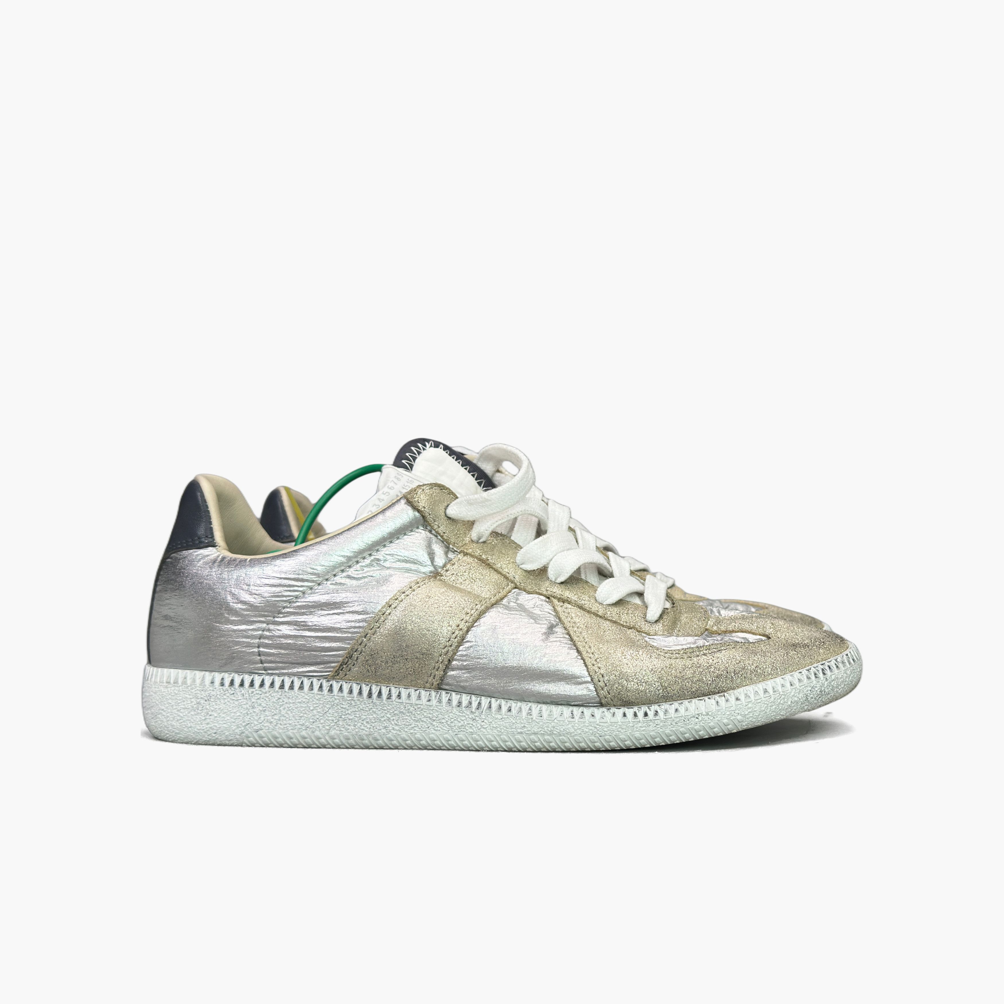 Maison Margiela Maison Margiela Metallic Replica Low-Top Sneakers Size 38.5 Size US 8.5 / IT 38.5 - 4 Thumbnail