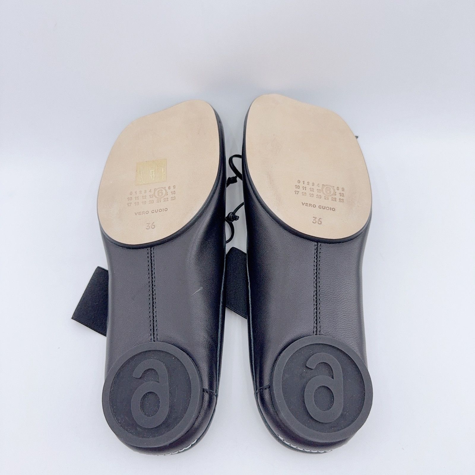 MM6 MM6 Maison Margiela Black Logo Elastic Ballet Flats 36 Size US 6 / IT 36 - 4 Thumbnail