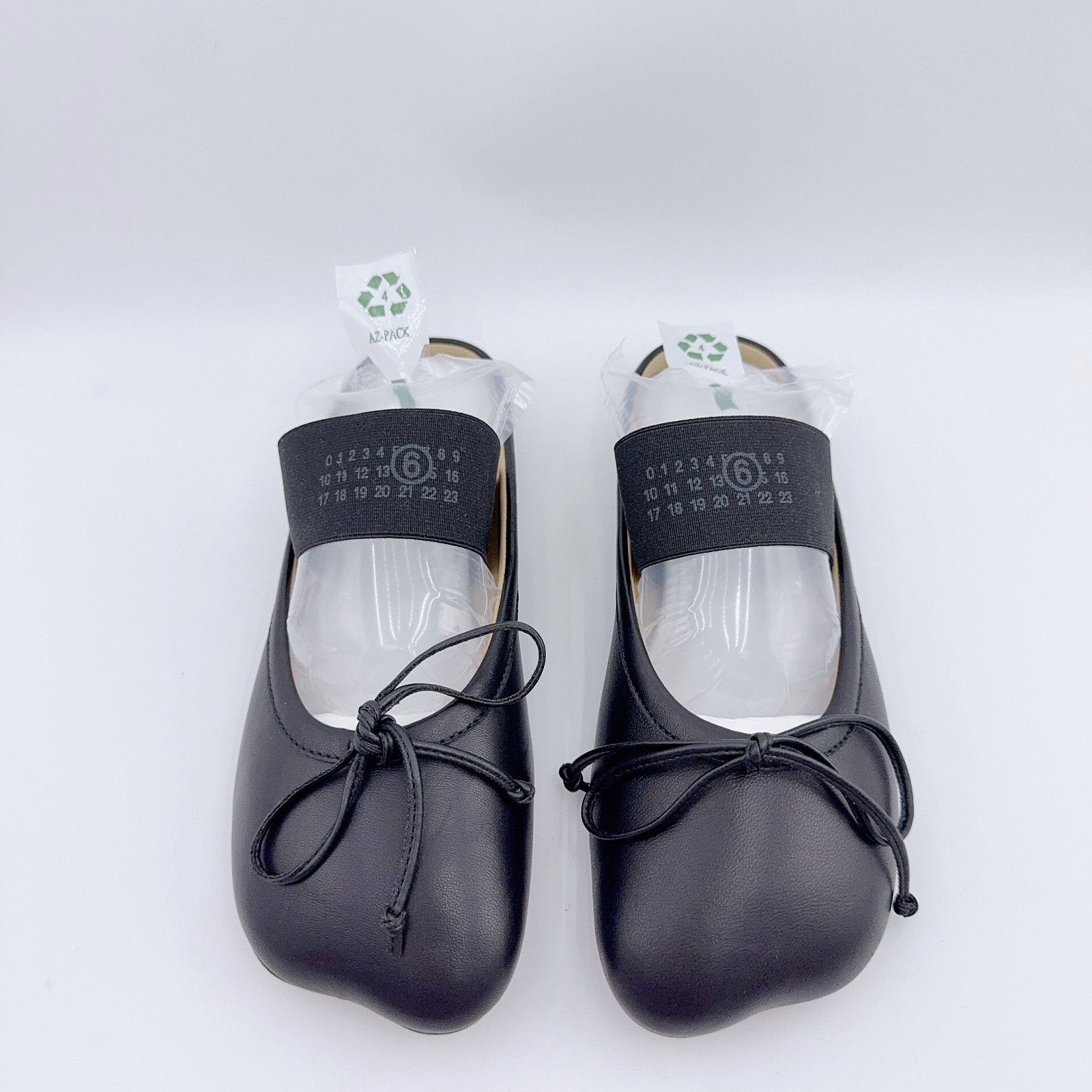 MM6 MM6 Maison Margiela Black Logo Elastic Ballet Flats 36 Size US 6 / IT 36 - 2 Thumbnail