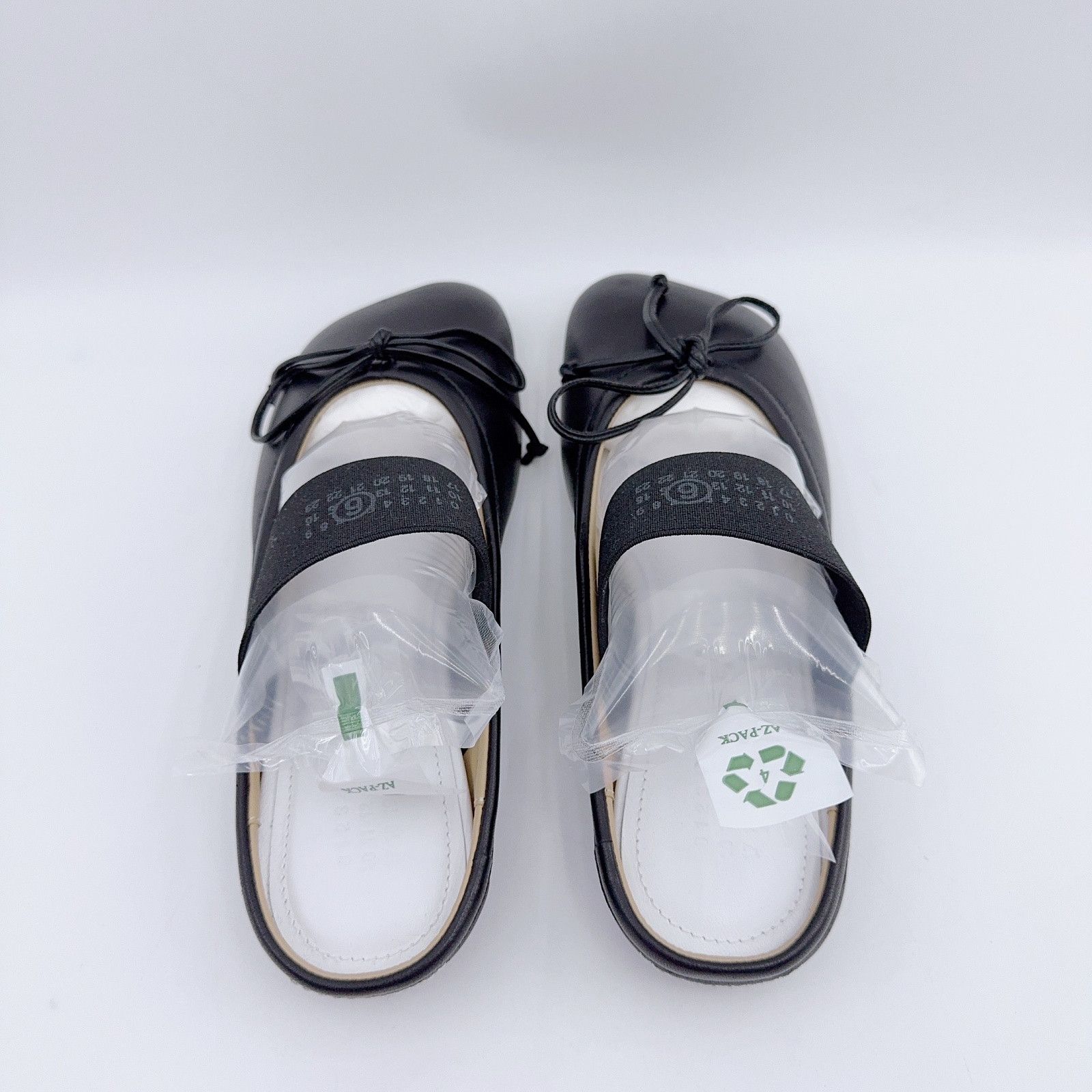 MM6 MM6 Maison Margiela Black Logo Elastic Ballet Flats 36 Size US 6 / IT 36 - 3 Thumbnail