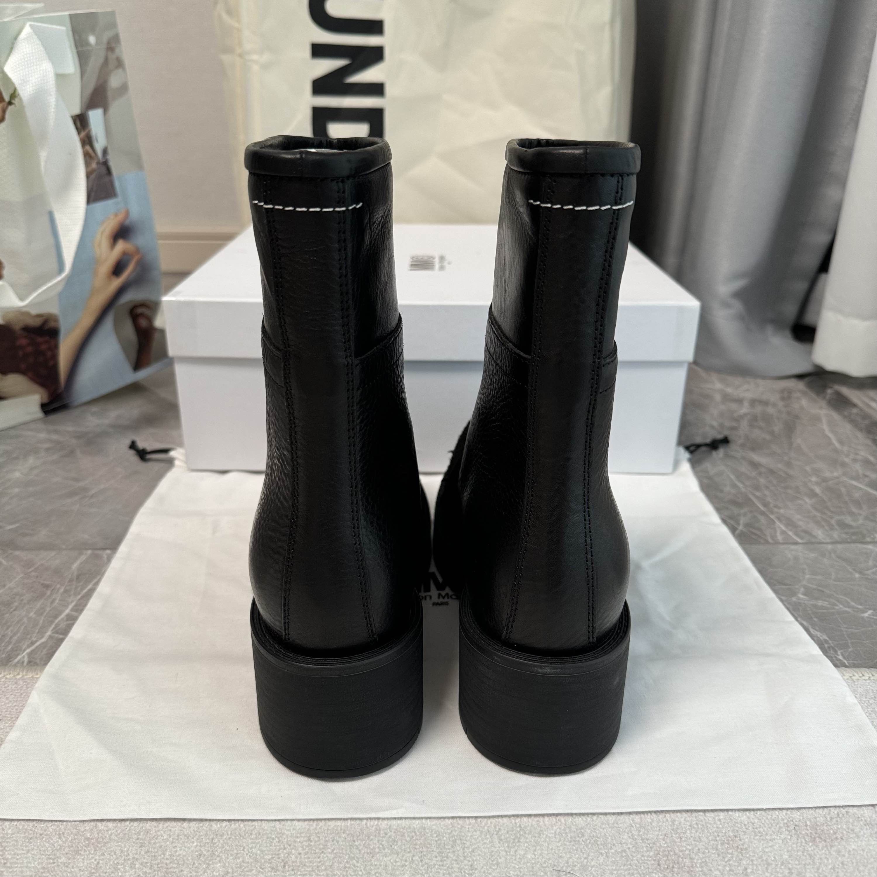 MM6 MM6 Maison Margiela Leather Metal Toe Boots Size 38 Size US 8 / IT 38 - 3 Thumbnail