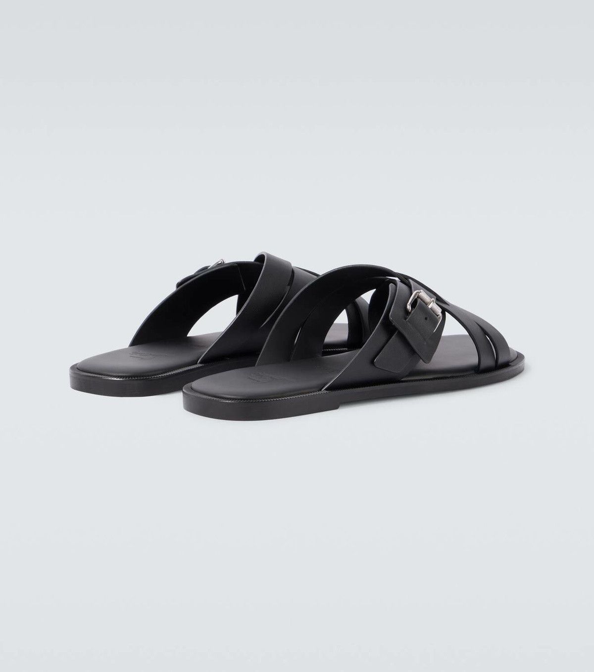Christian Louboutin emircross leather sandals black Size US 12 / EU 45 - 4 Thumbnail