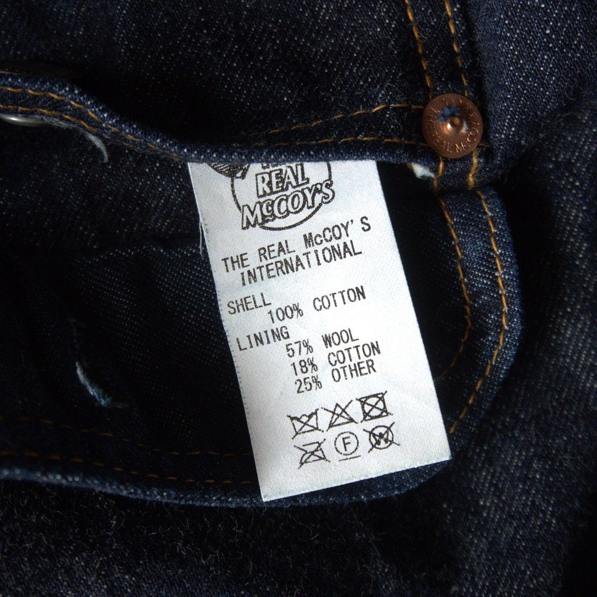 The Real McCoy's The Real McCoy's Blanket-lined Split-back Denim Jacket Size 40 Size US XXS / EU 40 - 5 Thumbnail