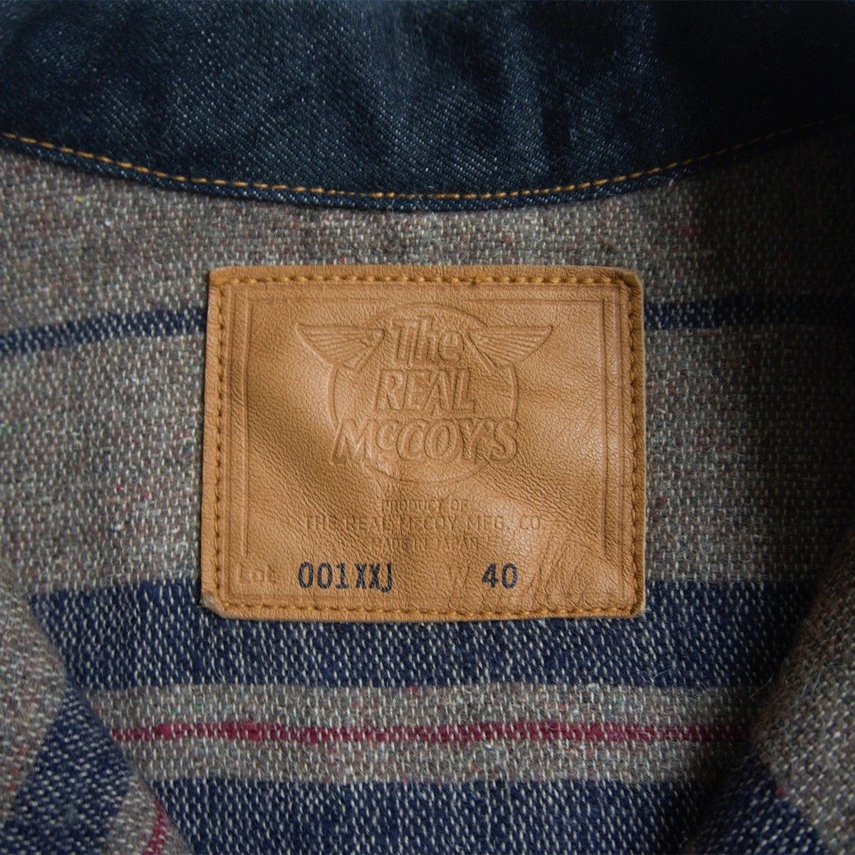 The Real McCoy's The Real McCoy's Blanket-lined Split-back Denim Jacket Size 40 Size US XXS / EU 40 - 4 Thumbnail