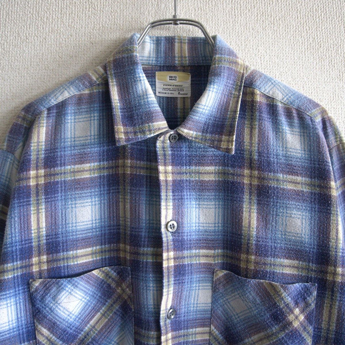Big Mac Big Mac 60S Ombre Check Flannel Shirt Size M Size US M / EU 48-50 / 2 - 2 Thumbnail