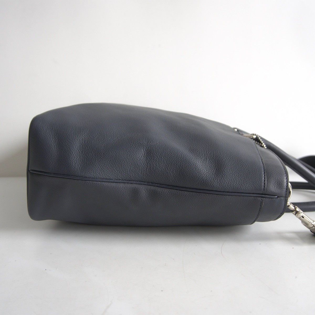Coach Coach 2-way Leather Tote Bag Blue Size ONE SIZE - 3 Thumbnail