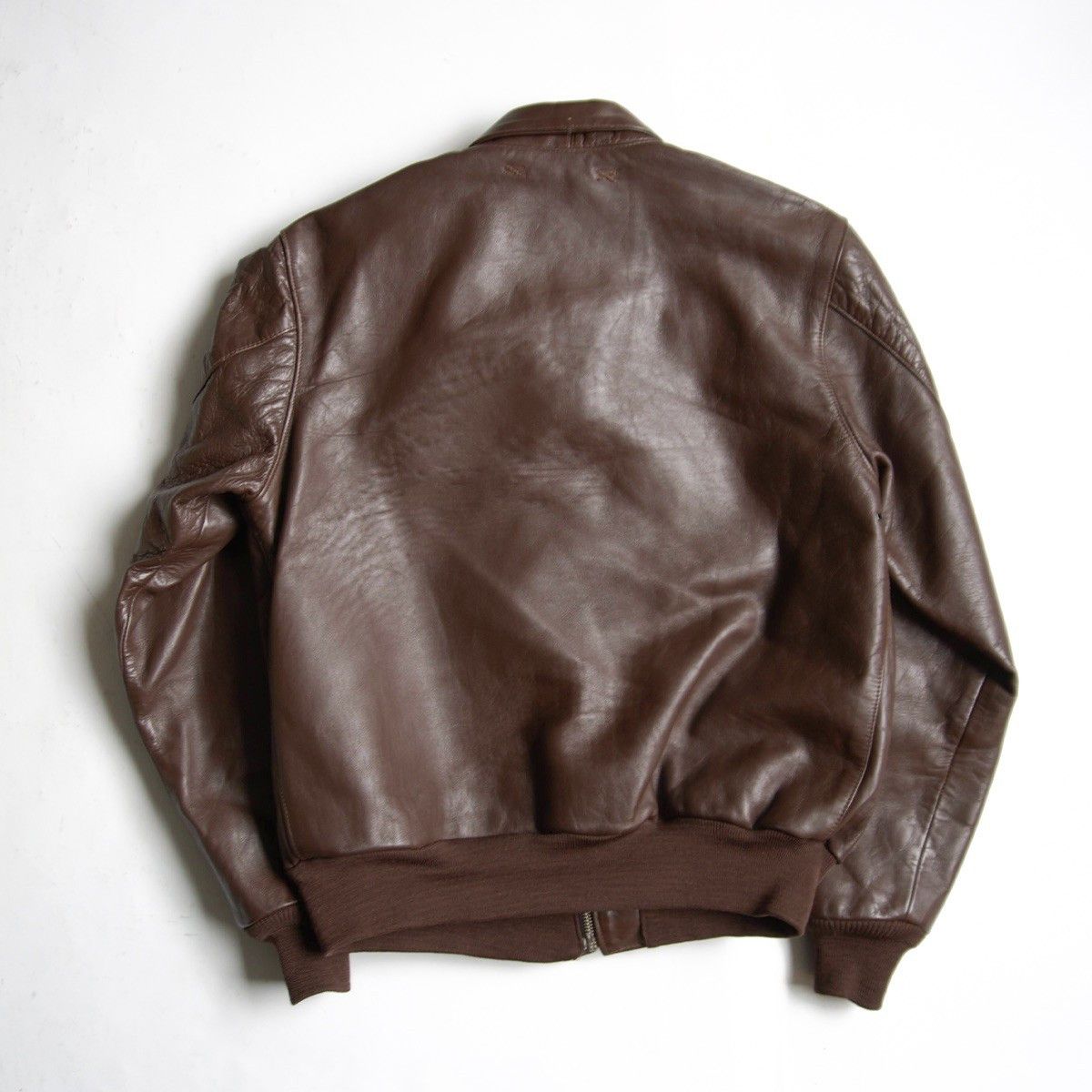 Vintage J.A.DUBOW A-2 Leather Flight Jacket Size 42 Size US XS / EU 42 / 0 - 2 Thumbnail