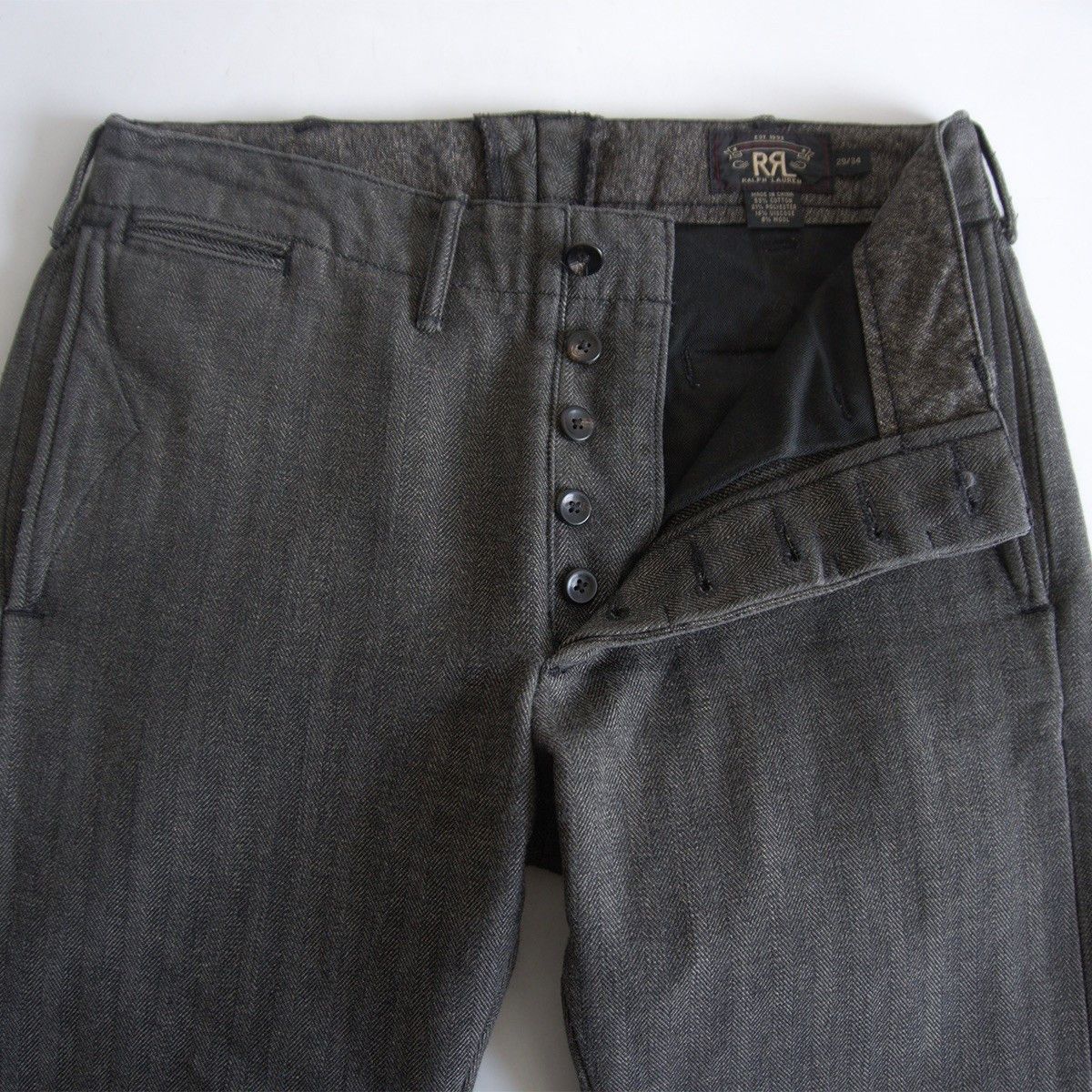 Vintage RRL Classic Herringbone Trouser Size 29×34 Size US 29 - 4 Thumbnail