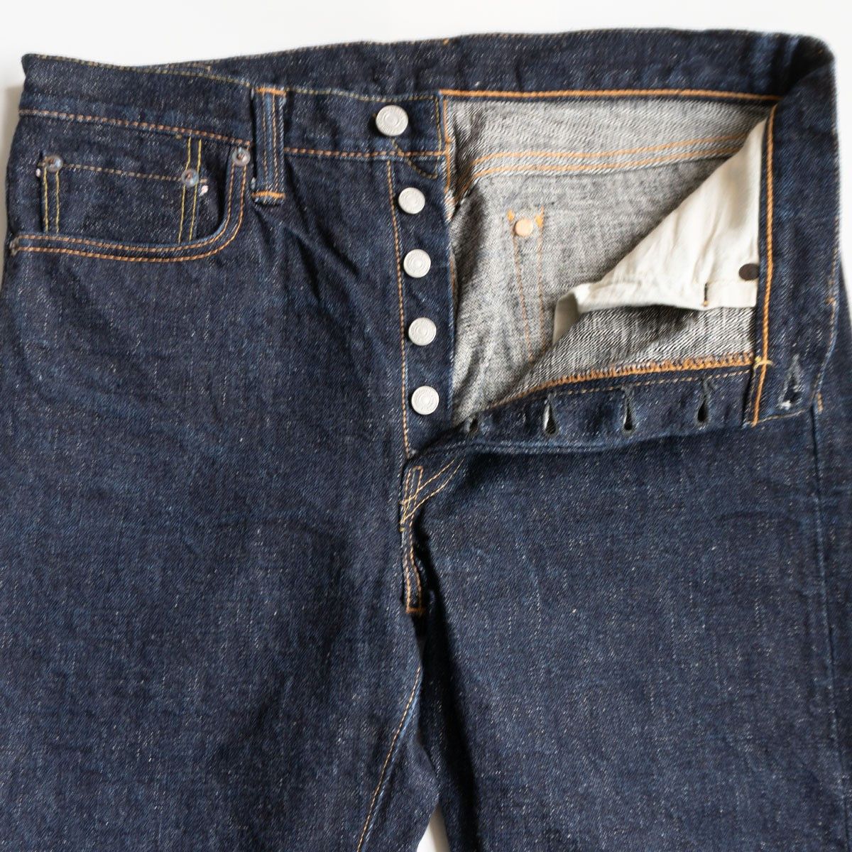 Vintage FULLCOUNT 1108SR Slim Straight Indigo Denim Pants Size 33 Size US 33 - 5 Thumbnail