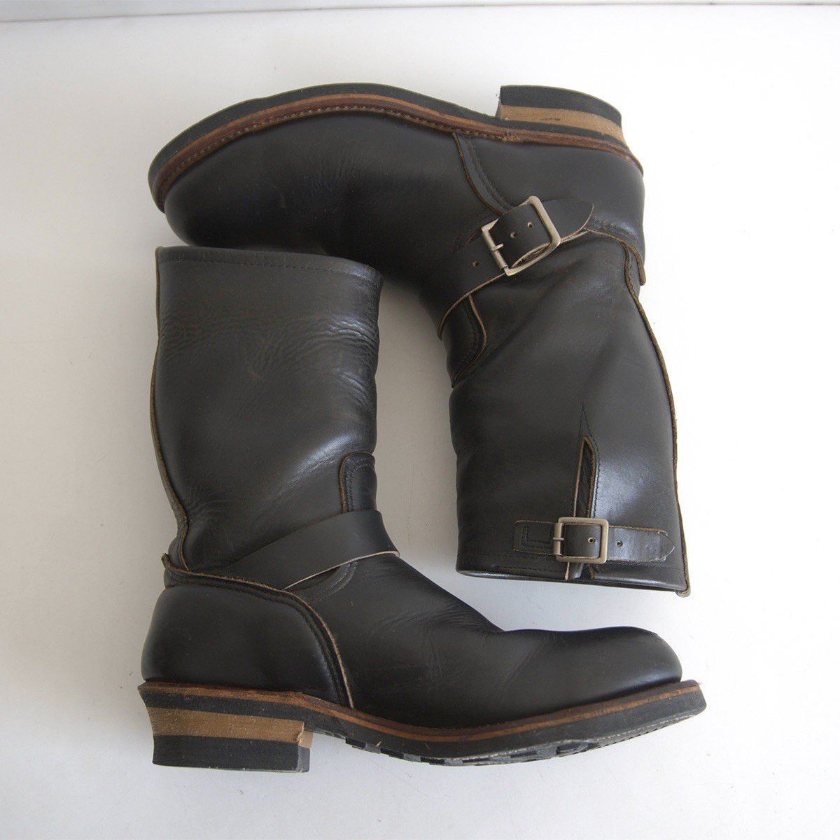 Red Wing REDWING 2268 Tea-Core Leather Engineer Boots Black Size 8.5 Size US 8.5 / EU 41-42 - 4 Thumbnail