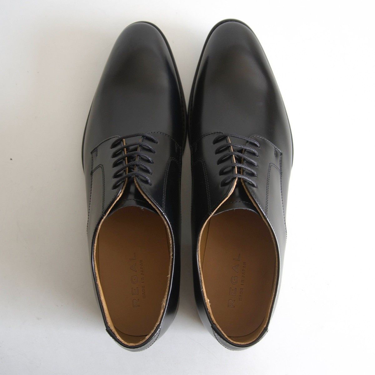REGAL REGAL Black Plain Toe Leather Shoes Size 8.5 Size US 8.5 / EU 41-42 - 2 Thumbnail