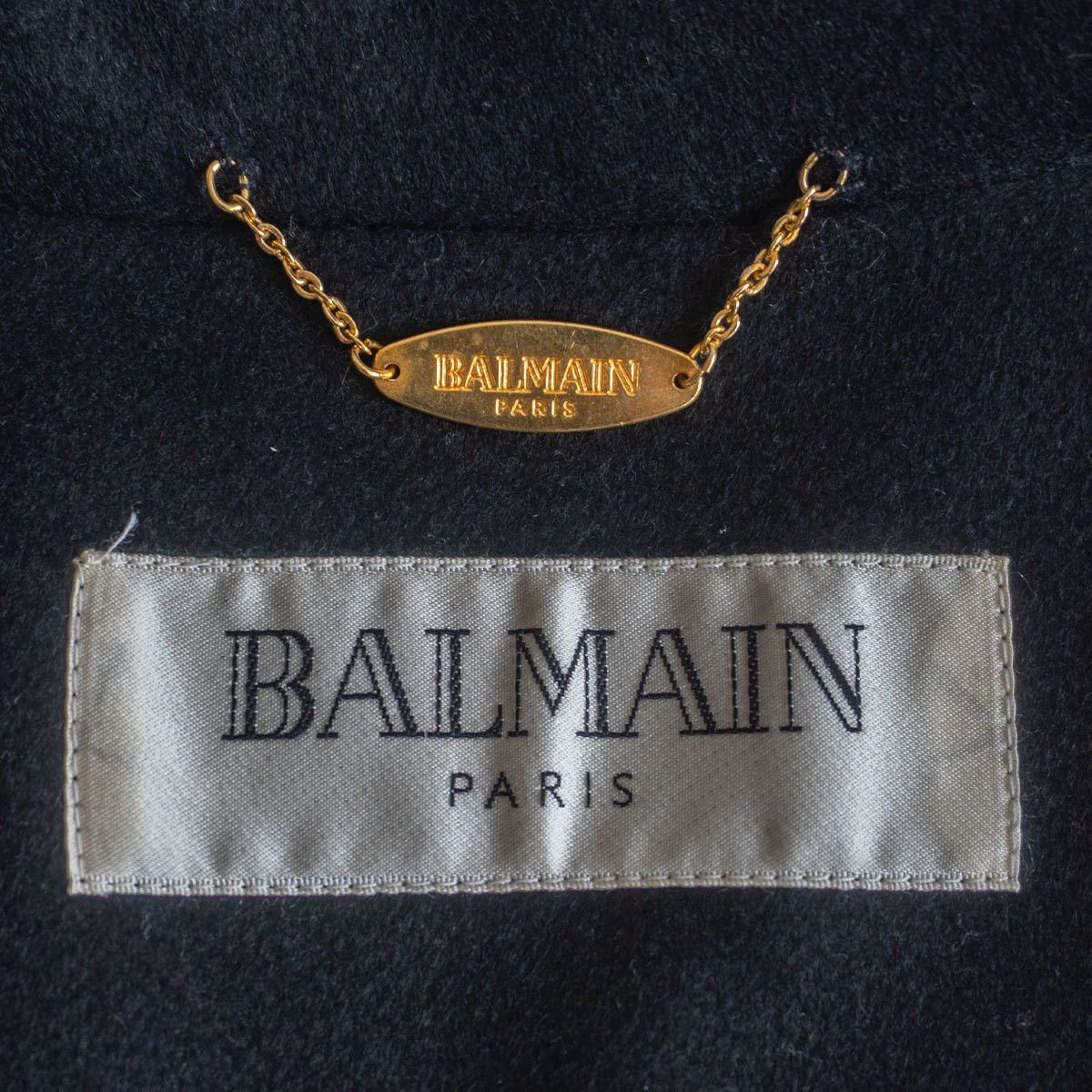 Balmain BALMAIN Cashmere Silk Lined Half Coat Black Size L Size US L / EU 52-54 / 3 - 6 Thumbnail