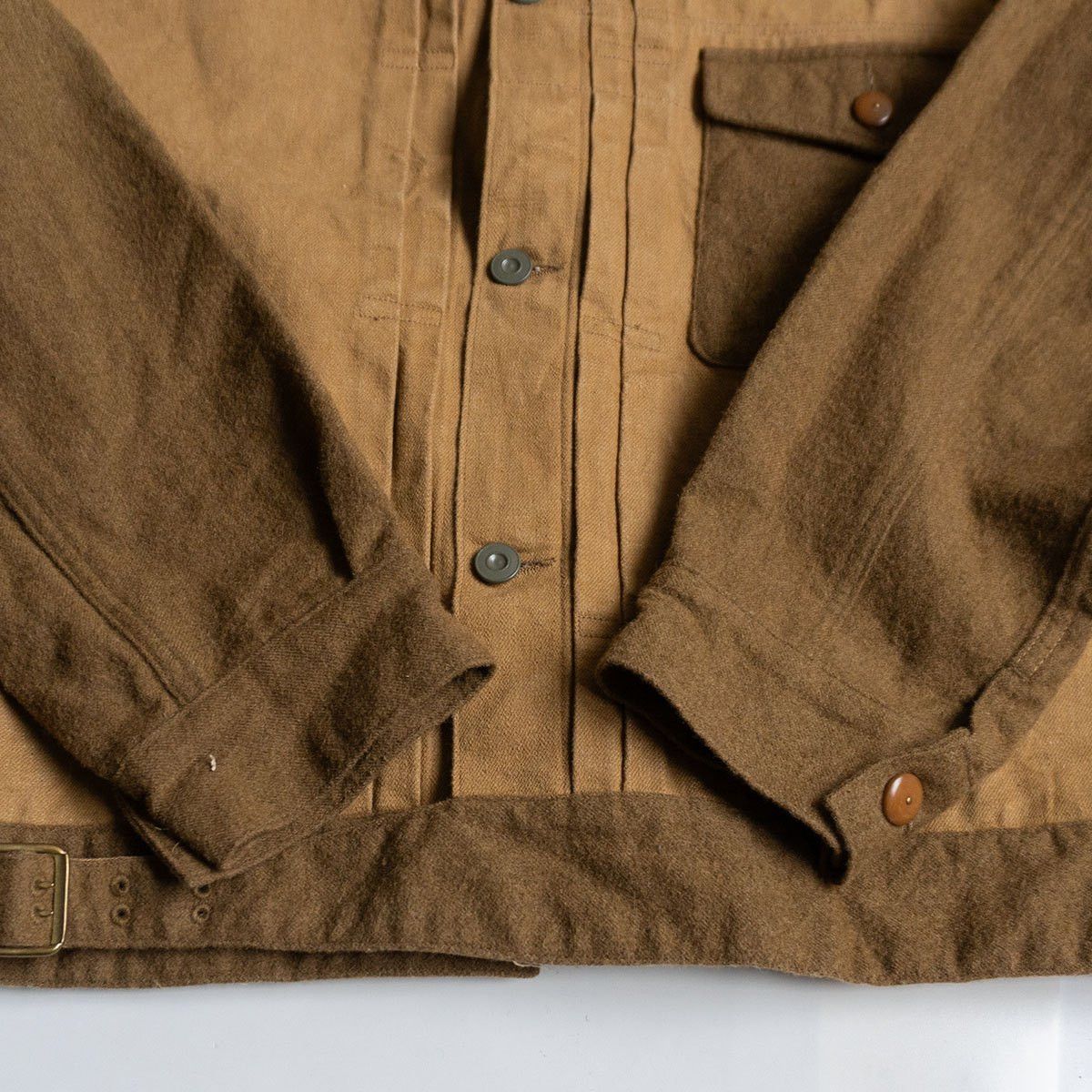 Nigel Cabourn NIGEL CABOURN Wool Mix Brown Denim Jacket Size XXL Size US XXL / EU 58 / 5 - 4 Thumbnail