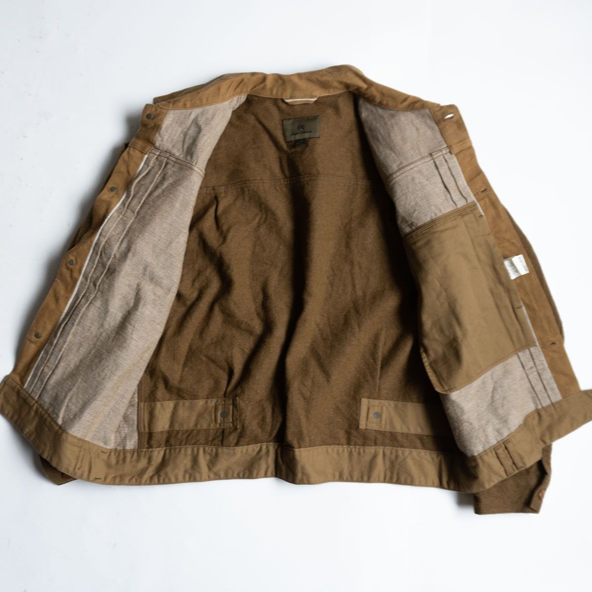 Nigel Cabourn NIGEL CABOURN Wool Mix Brown Denim Jacket Size XXL Size US XXL / EU 58 / 5 - 3 Thumbnail