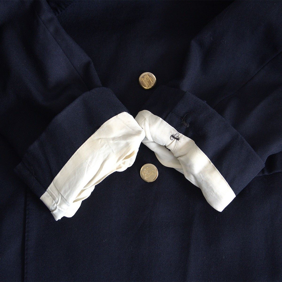 Vintage BURBERRYS Double Breasted Navy Blazer Silver Buttons Size XL Size US XL / EU 56 / 4 - 4 Thumbnail