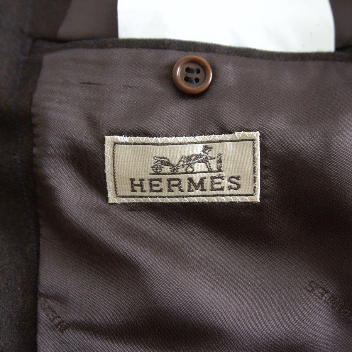 Hermes HERMES Wool Cashmere Pinstripe 3B Tailored Jacket Size L Size US L / EU 52-54 / 3 - 6 Thumbnail