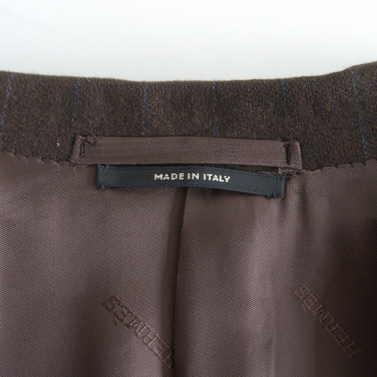 Hermes HERMES Wool Cashmere Pinstripe 3B Tailored Jacket Size L Size US L / EU 52-54 / 3 - 7 Thumbnail