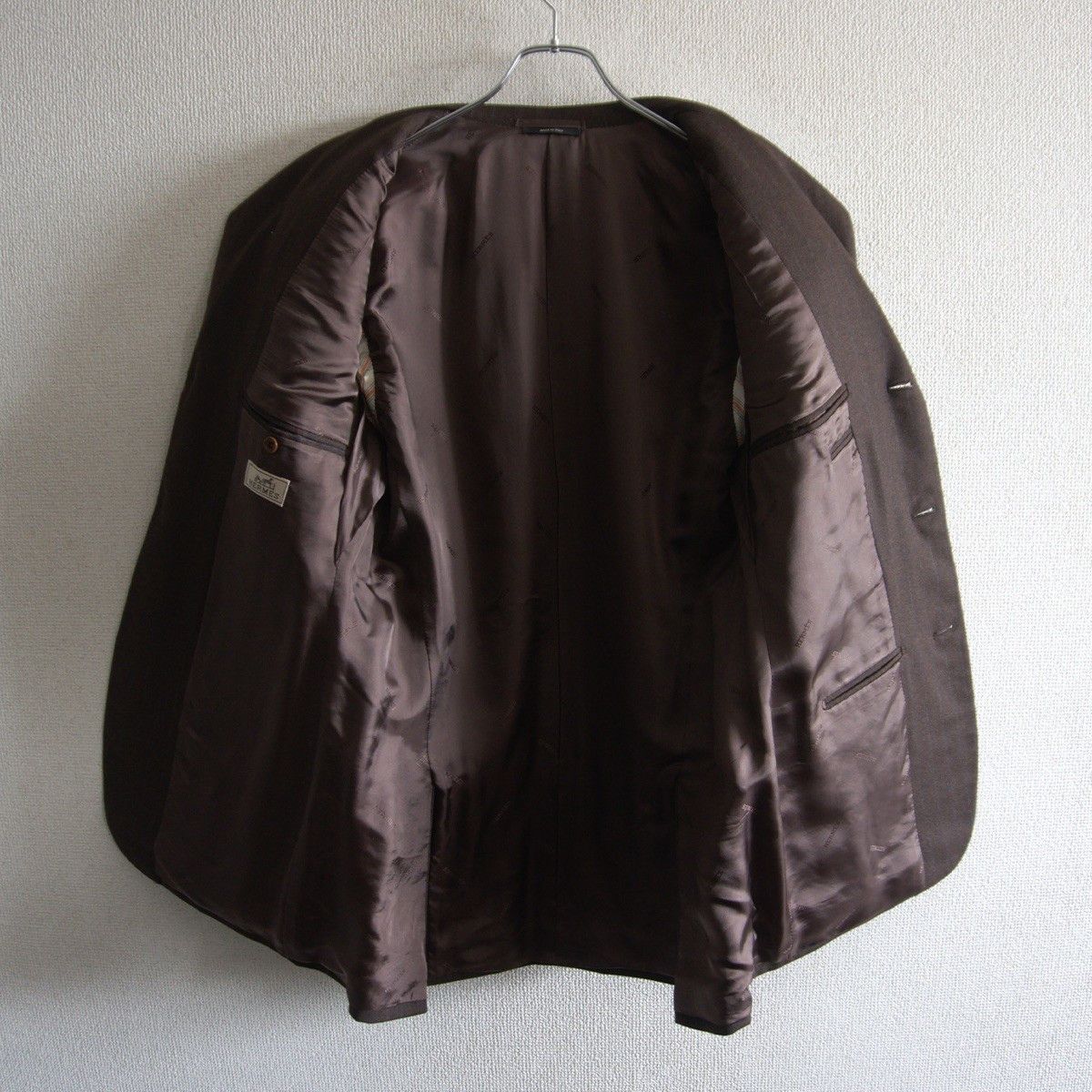 Hermes HERMES Wool Cashmere Pinstripe 3B Tailored Jacket Size L Size US L / EU 52-54 / 3 - 5 Thumbnail