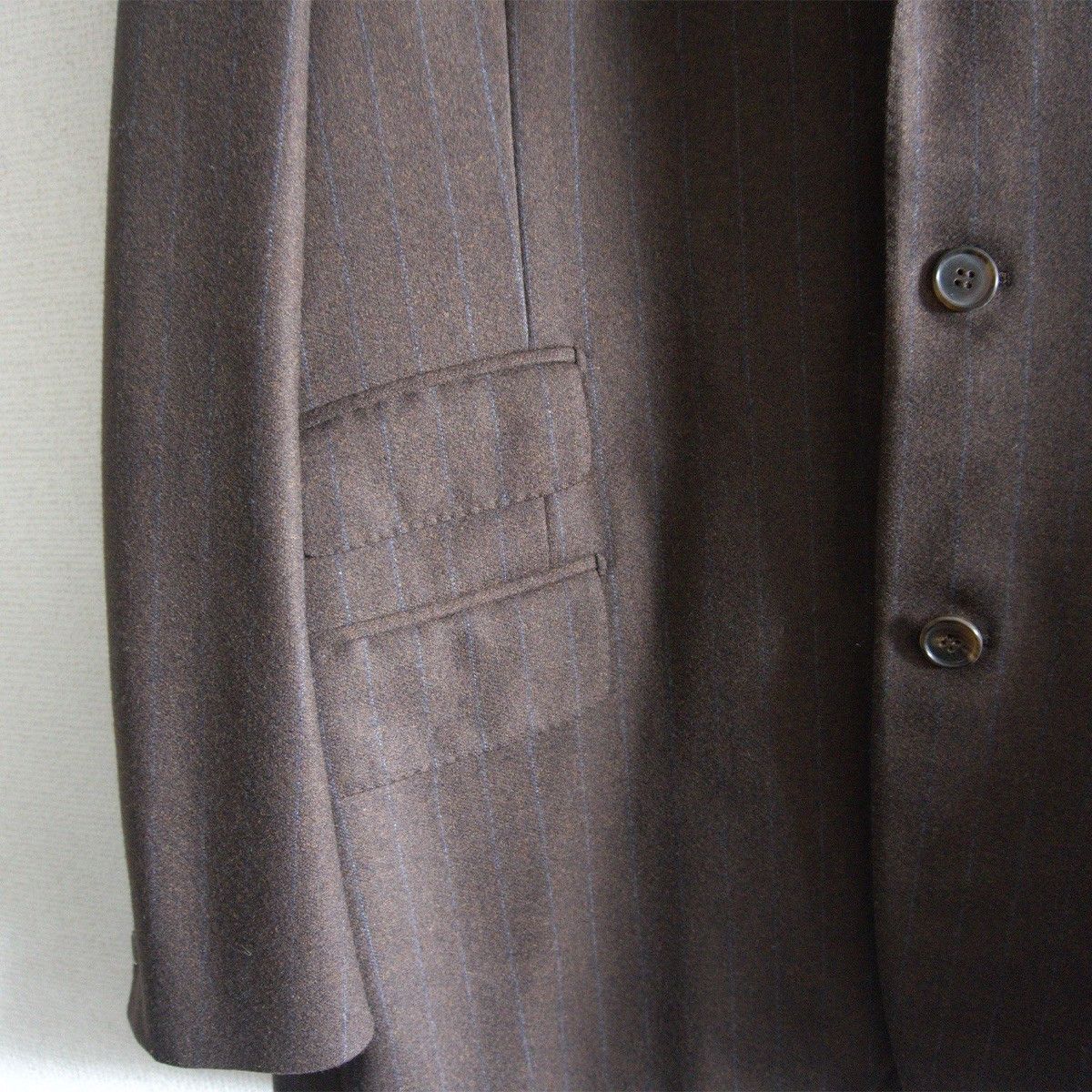 Hermes HERMES Wool Cashmere Pinstripe 3B Tailored Jacket Size L Size US L / EU 52-54 / 3 - 4 Thumbnail
