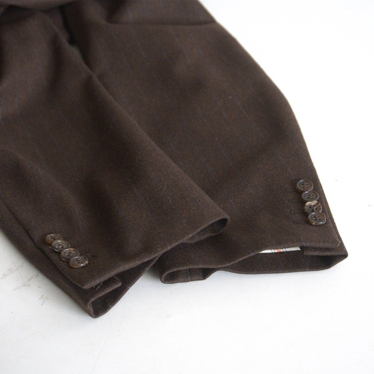 Hermes HERMES Wool Cashmere Pinstripe 3B Tailored Jacket Size L Size US L / EU 52-54 / 3 - 3 Thumbnail