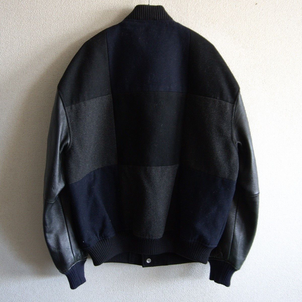 Skookum SKOOKUM x monkey time Melton Leather Varsity Jacket Size S Size US S / EU 44-46 / 1 - 3 Thumbnail
