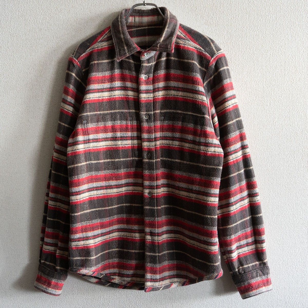 Nigel Cabourn NIGEL CABOURN Reversible Heavy Flannel Check/Border Size M Size US M / EU 48-50 / 2 - 3 Thumbnail