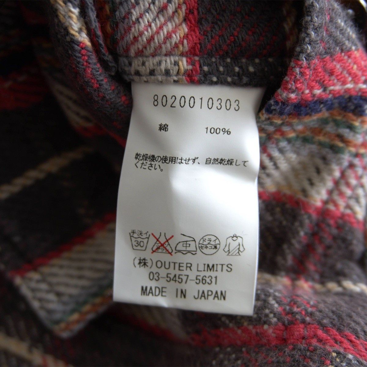 Nigel Cabourn NIGEL CABOURN Reversible Heavy Flannel Check/Border Size M Size US M / EU 48-50 / 2 - 6 Thumbnail