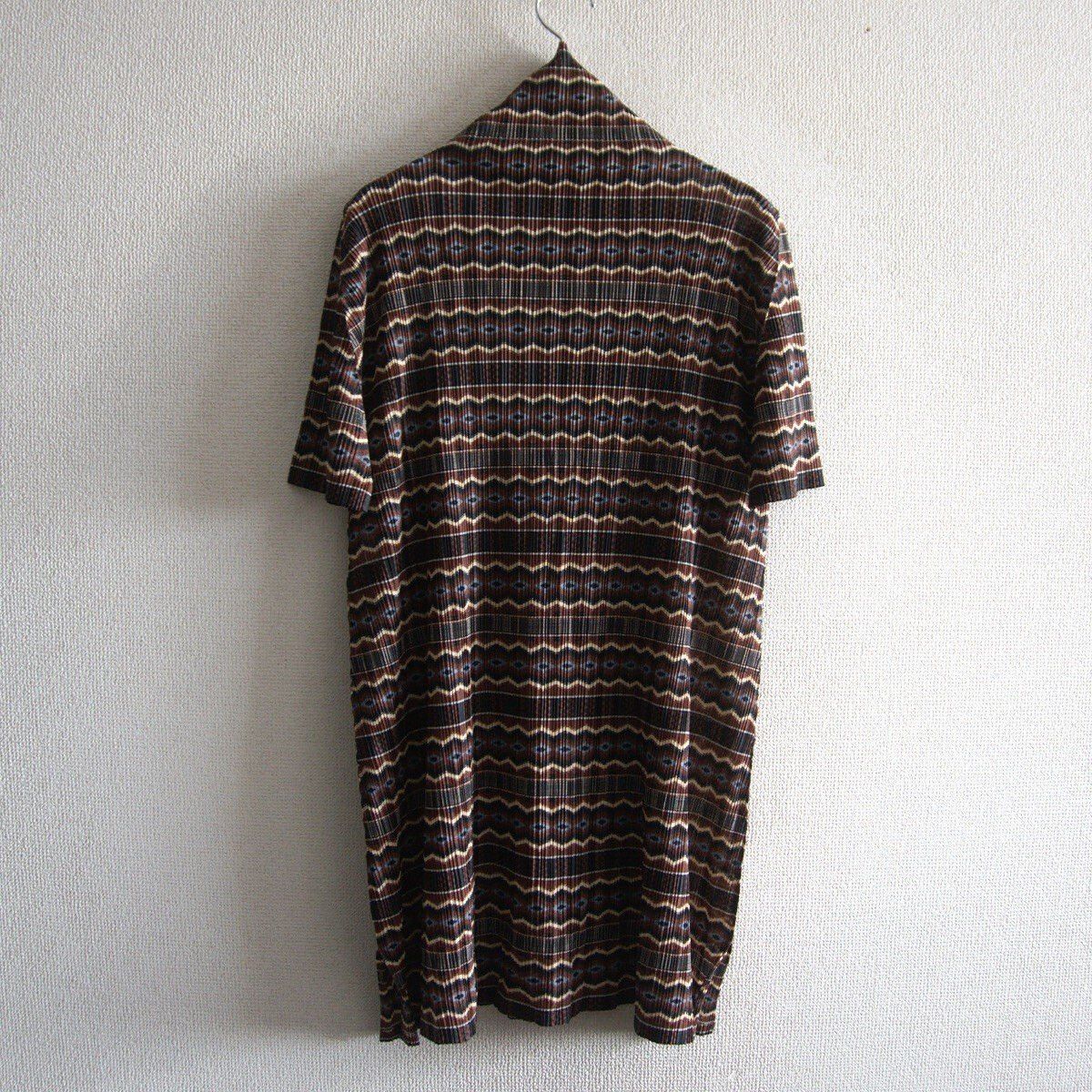 Vintage PLEATS PLEASE Patterned Pleated Tunic Dress Size 3 Size US L / EU 52-54 / 3 - 2 Thumbnail