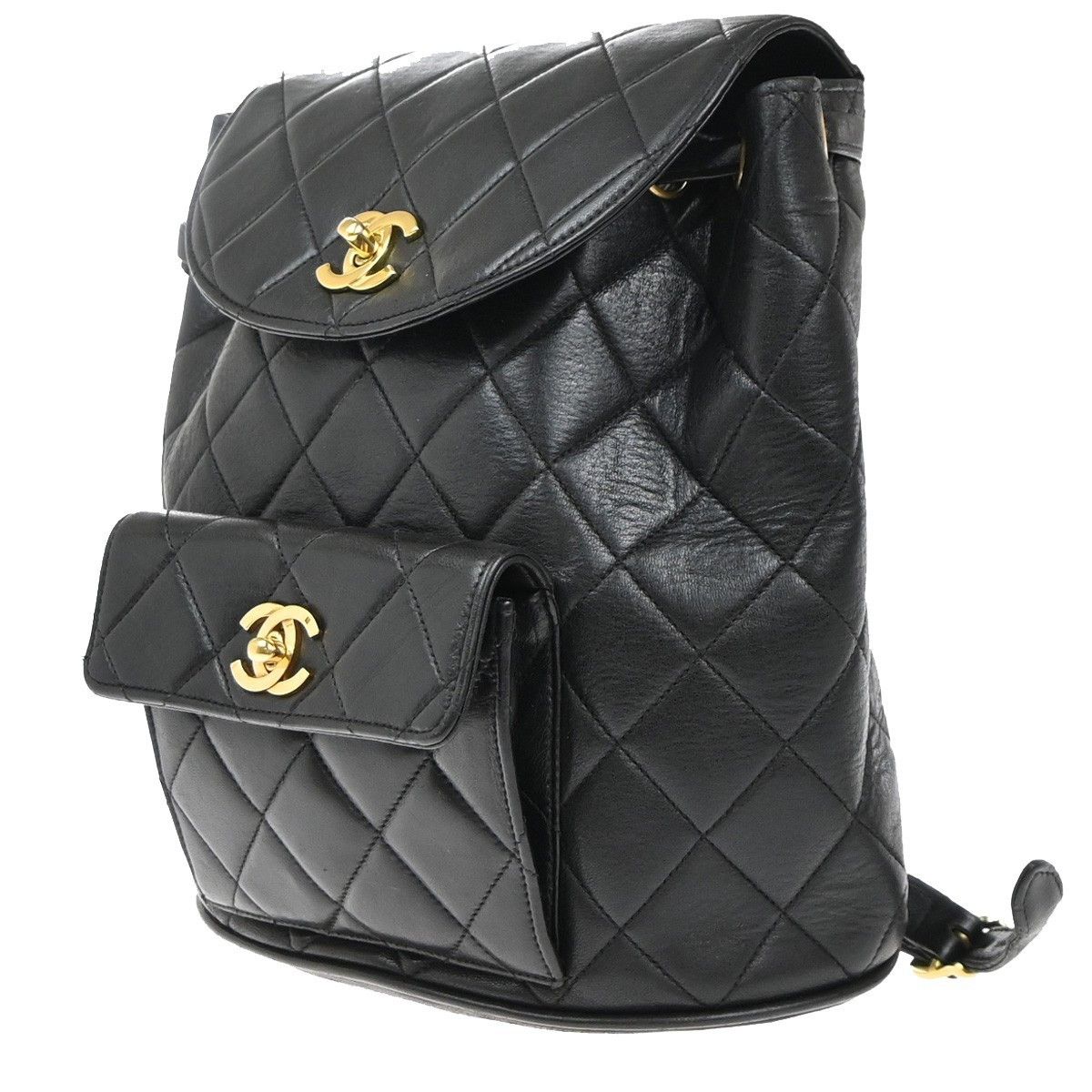 Chanel Chanel Duma Drawstring Backpack Quilted Leather Size ONE SIZE - 3 Thumbnail