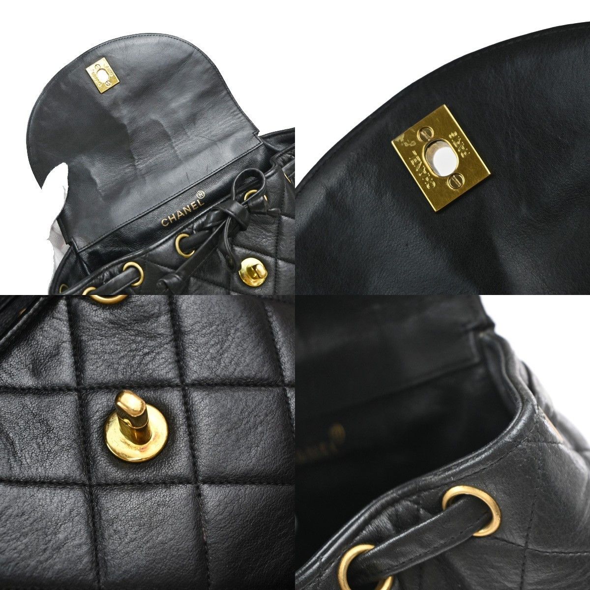 Chanel Chanel Duma Drawstring Backpack Quilted Leather Size ONE SIZE - 12 Thumbnail