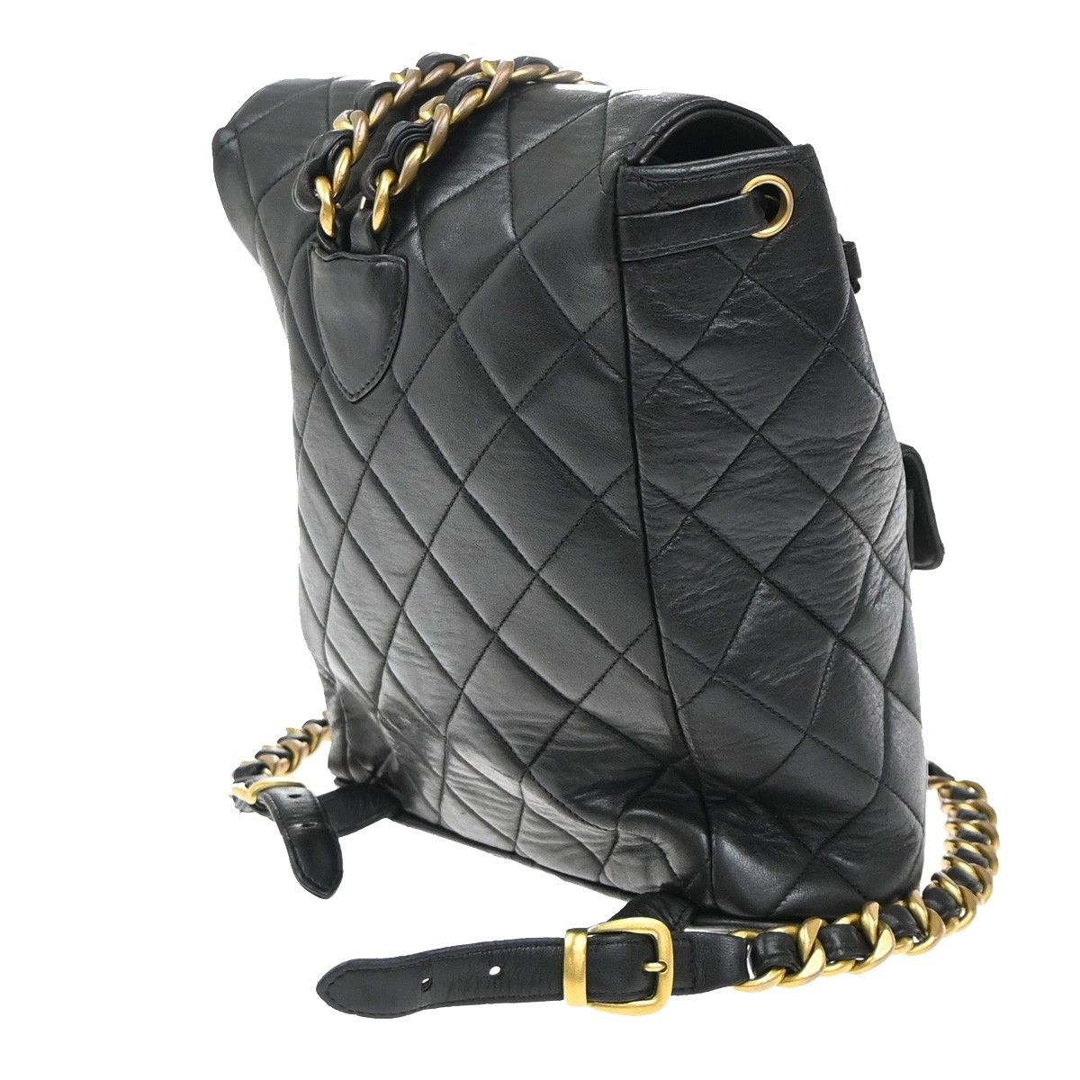 Chanel Chanel Duma Drawstring Backpack Quilted Leather Size ONE SIZE - 4 Thumbnail