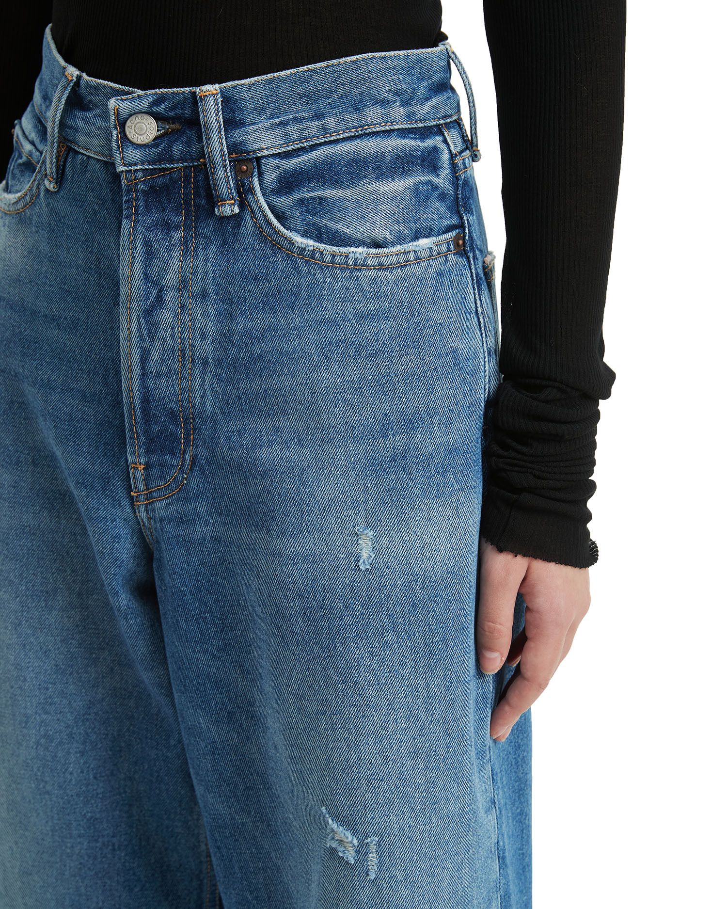 Acne Studios Acne Studios 1981 BAGGY FIT Distressed Detail Jeans Size 26" / US 2 / IT 38 - 5 Thumbnail
