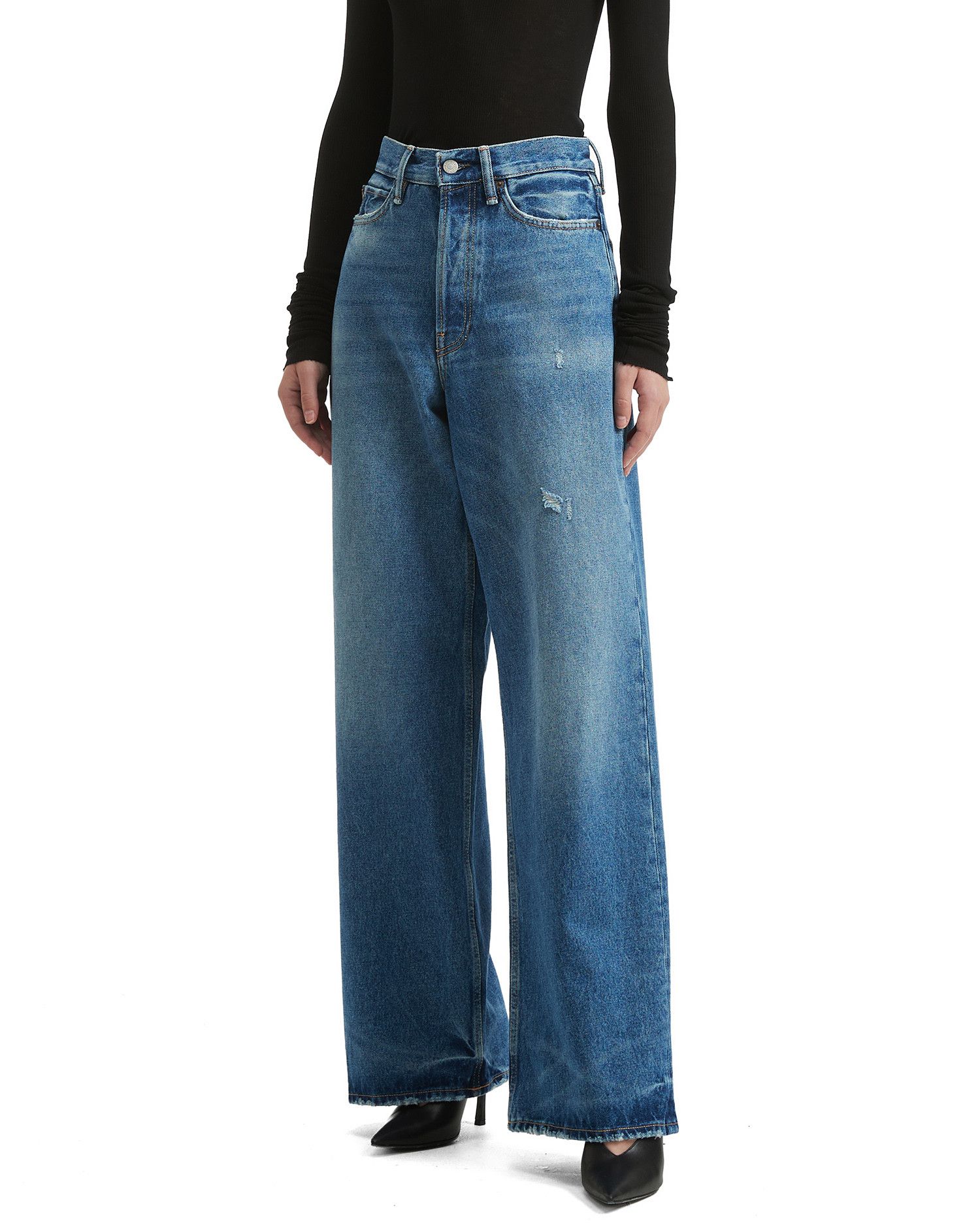 Acne Studios Acne Studios 1981 BAGGY FIT Distressed Detail Jeans Size 22" - 3 Thumbnail
