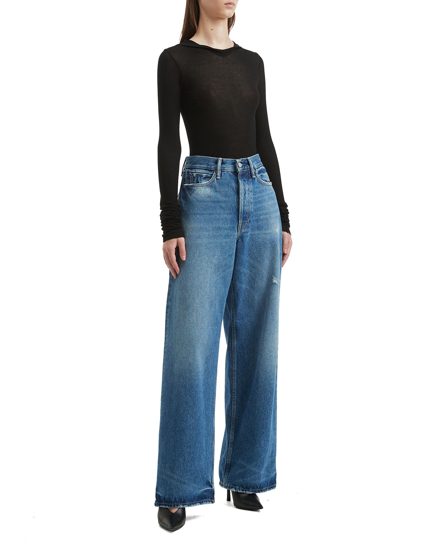 Acne Studios Acne Studios 1981 BAGGY FIT Distressed Detail Jeans Size 22" - 2 Thumbnail