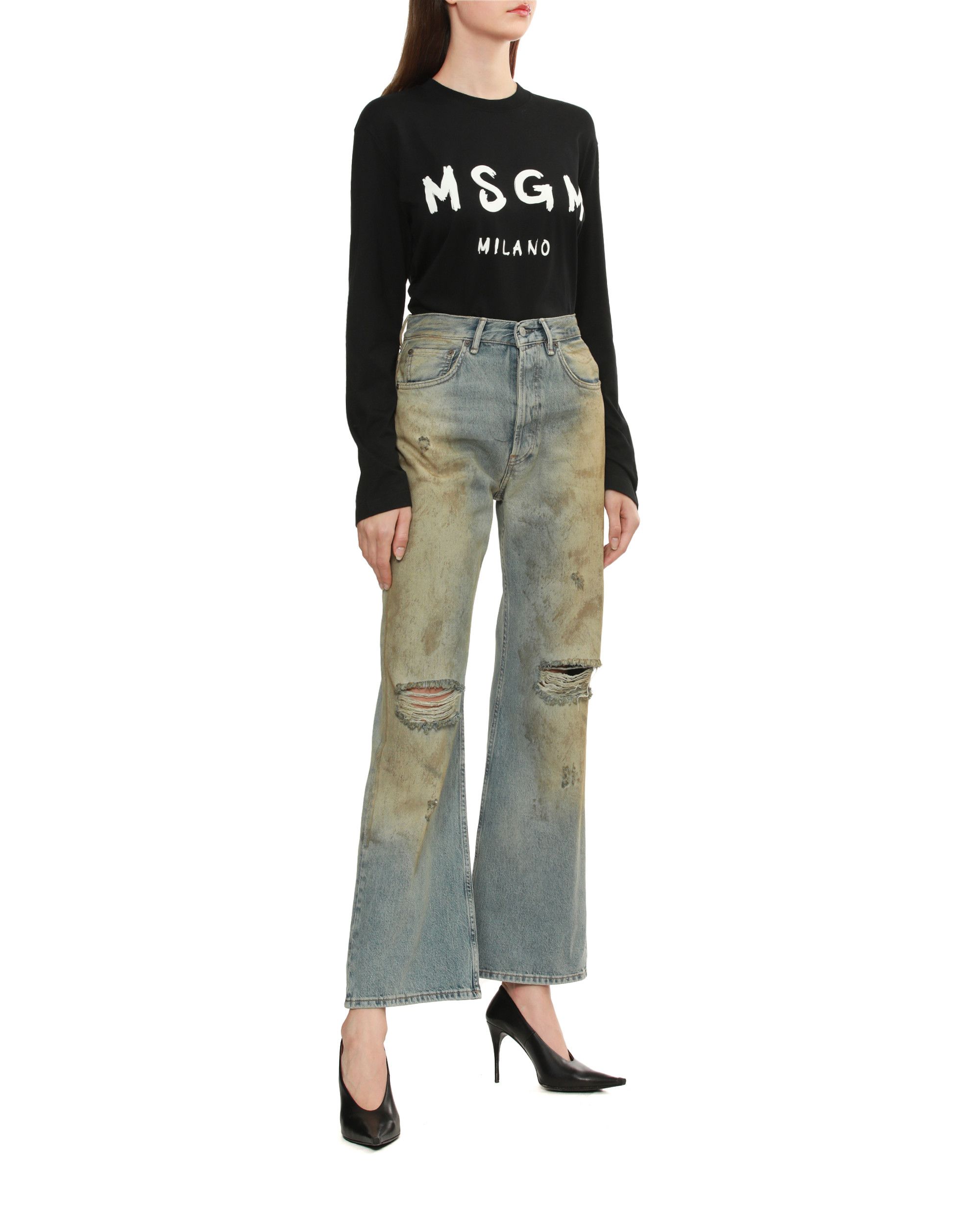 Acne Studios Acne Studios 2021F LOOSE FIT Ripped Distressed Design Jeans Size 27" / US 4 / IT 40 - 2 Thumbnail