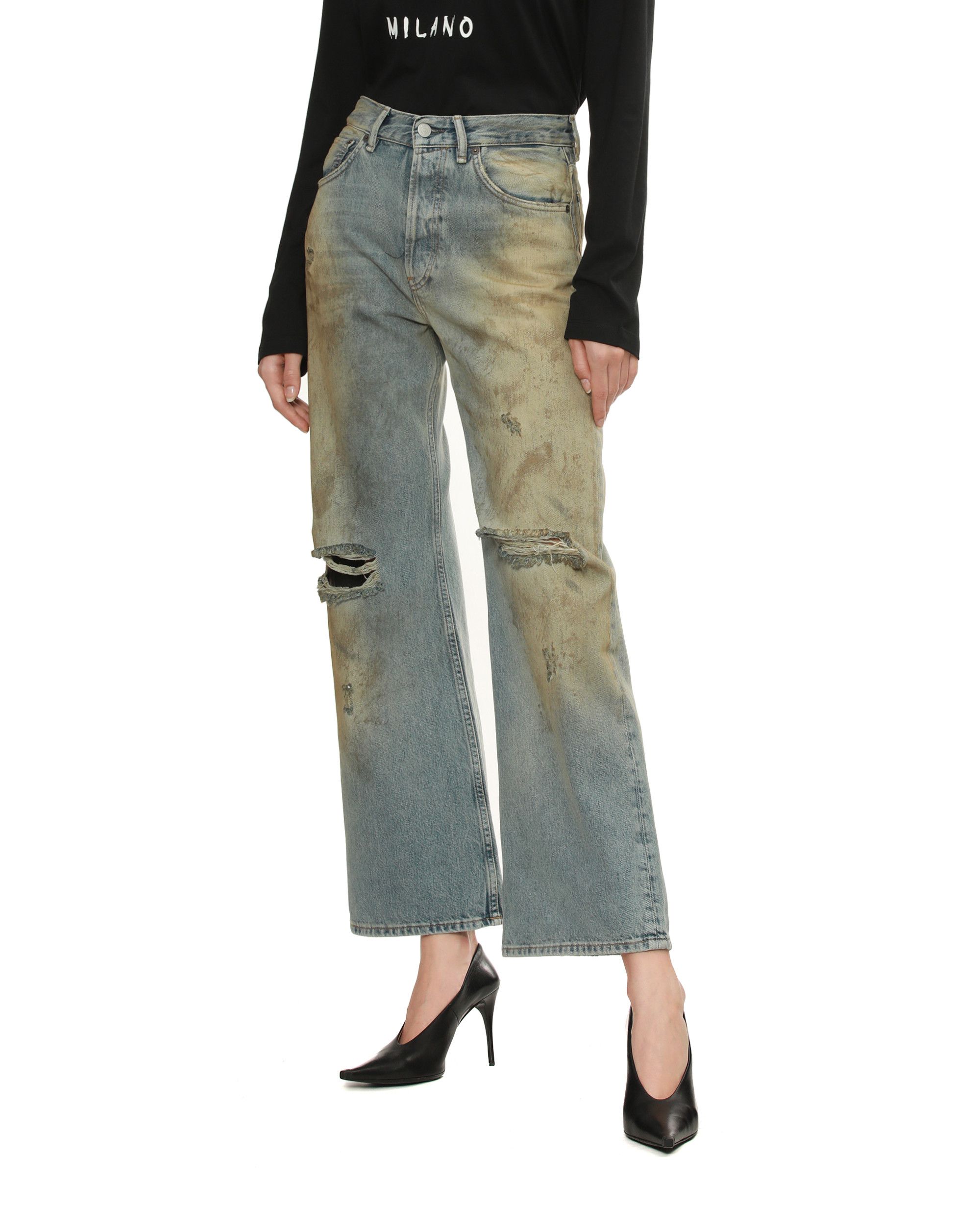 Acne Studios Acne Studios 2021F LOOSE FIT Ripped Distressed Design Jeans Size 26" / US 2 / IT 38 - 3 Thumbnail
