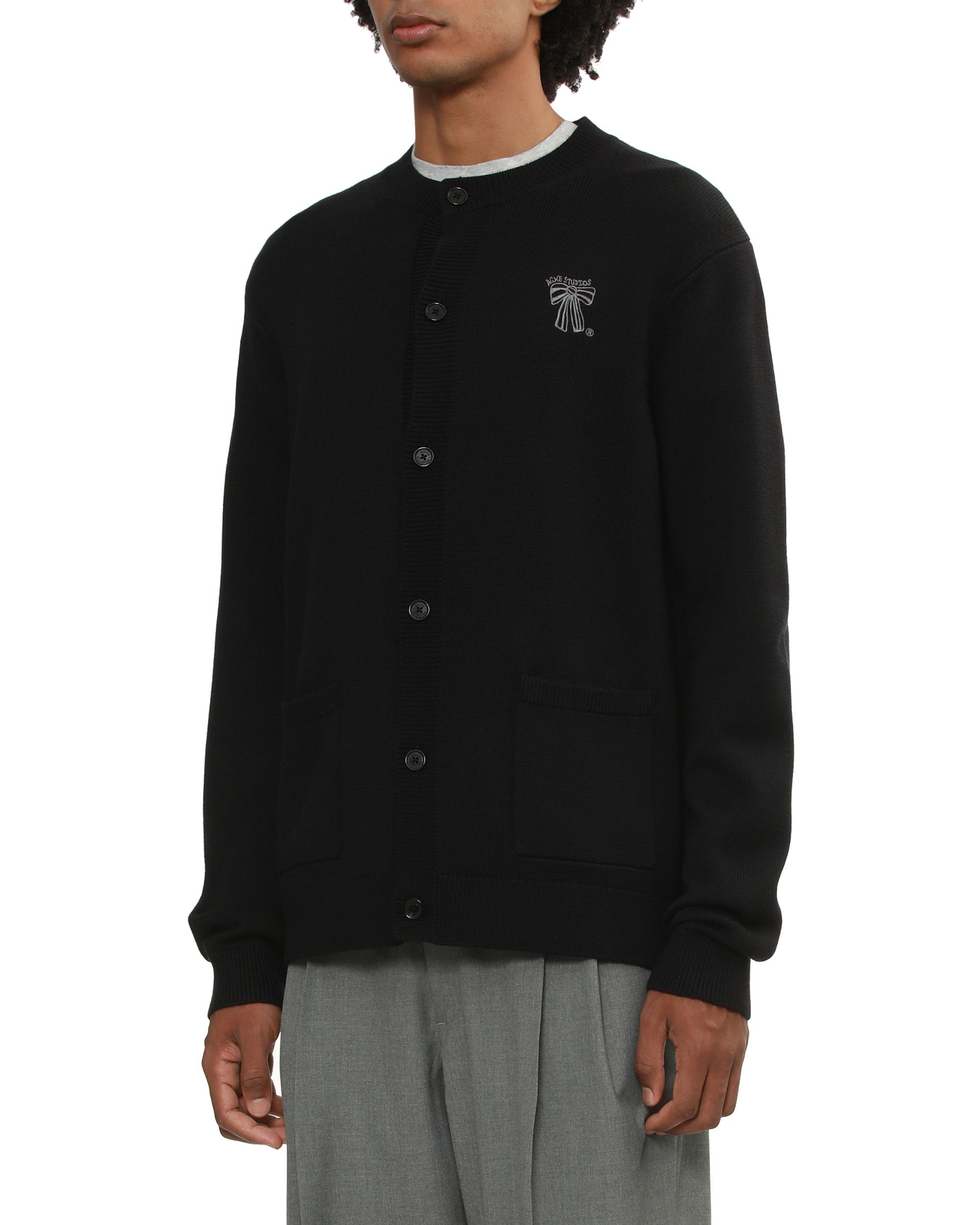 Acne Studios Acne Studios Bow Embroidery Knit Cardigan Size US L / EU 52-54 / 3 - 3 Thumbnail