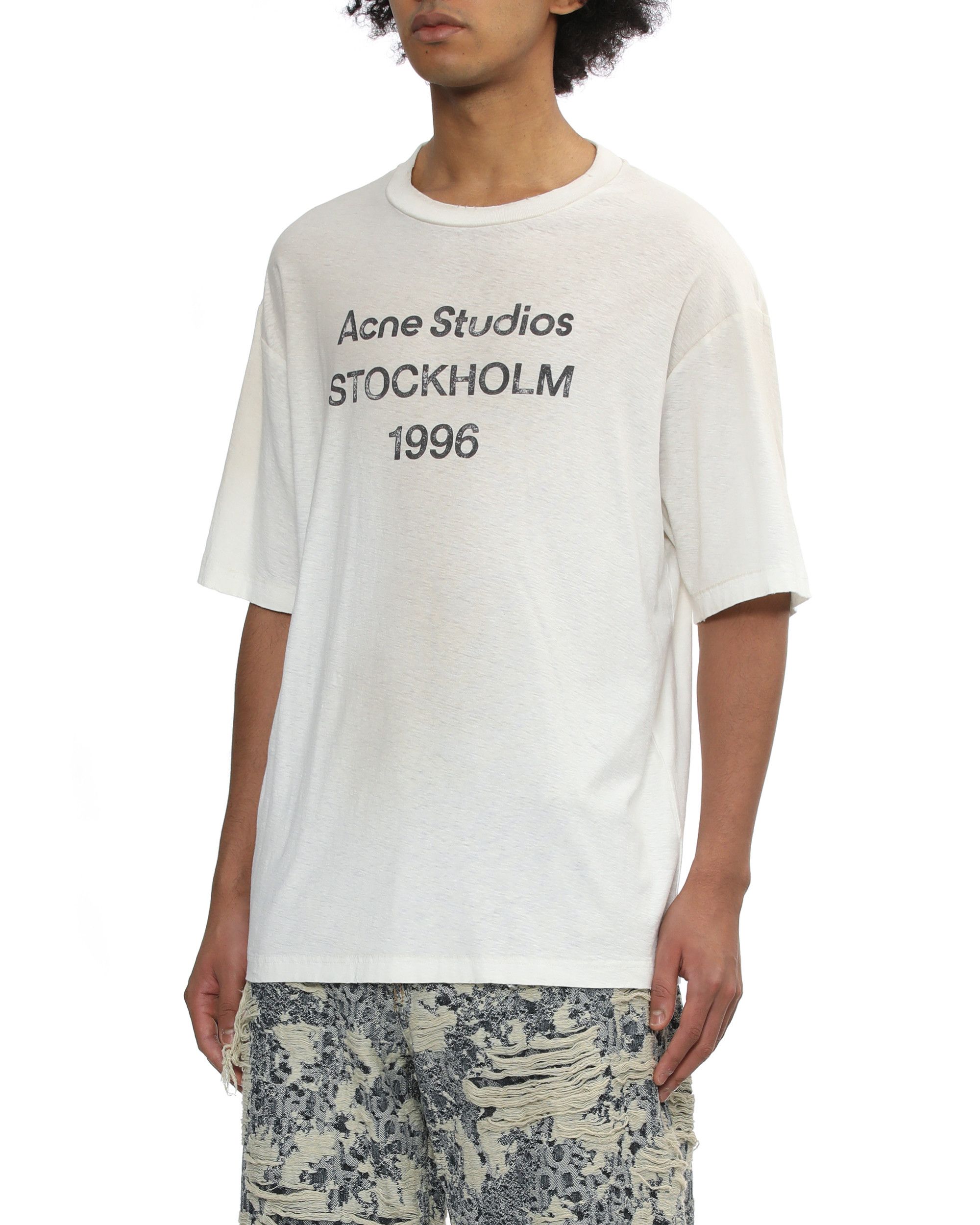 Acne Studios Acne Studios Text Print Short Sleeve T-Shirt Size US L / EU 52-54 / 3 - 3 Thumbnail