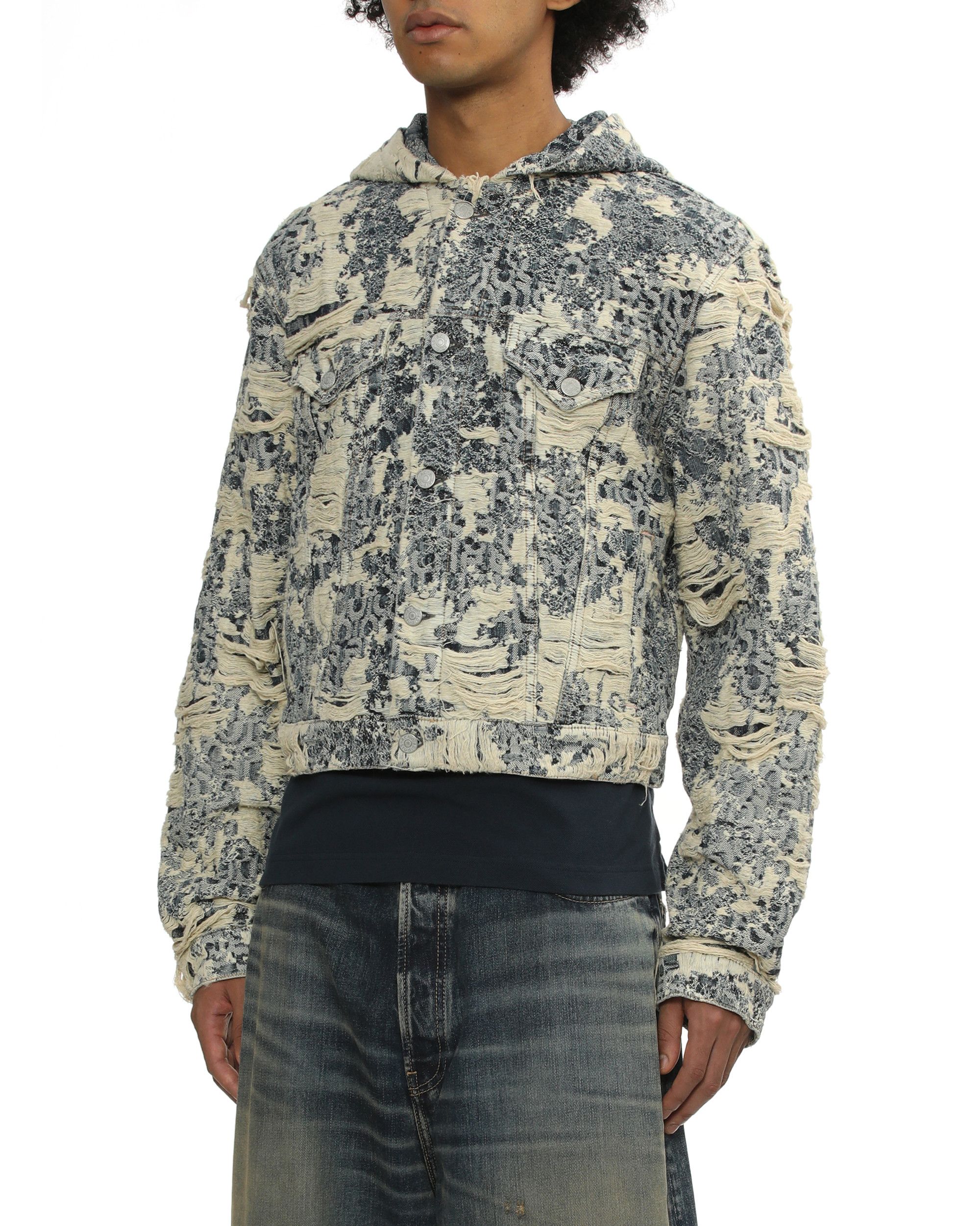 Acne Studios Acne Studios Distressed Distressed Design Hooded Jacket Size US XS / EU 42 / 0 - 3 Thumbnail